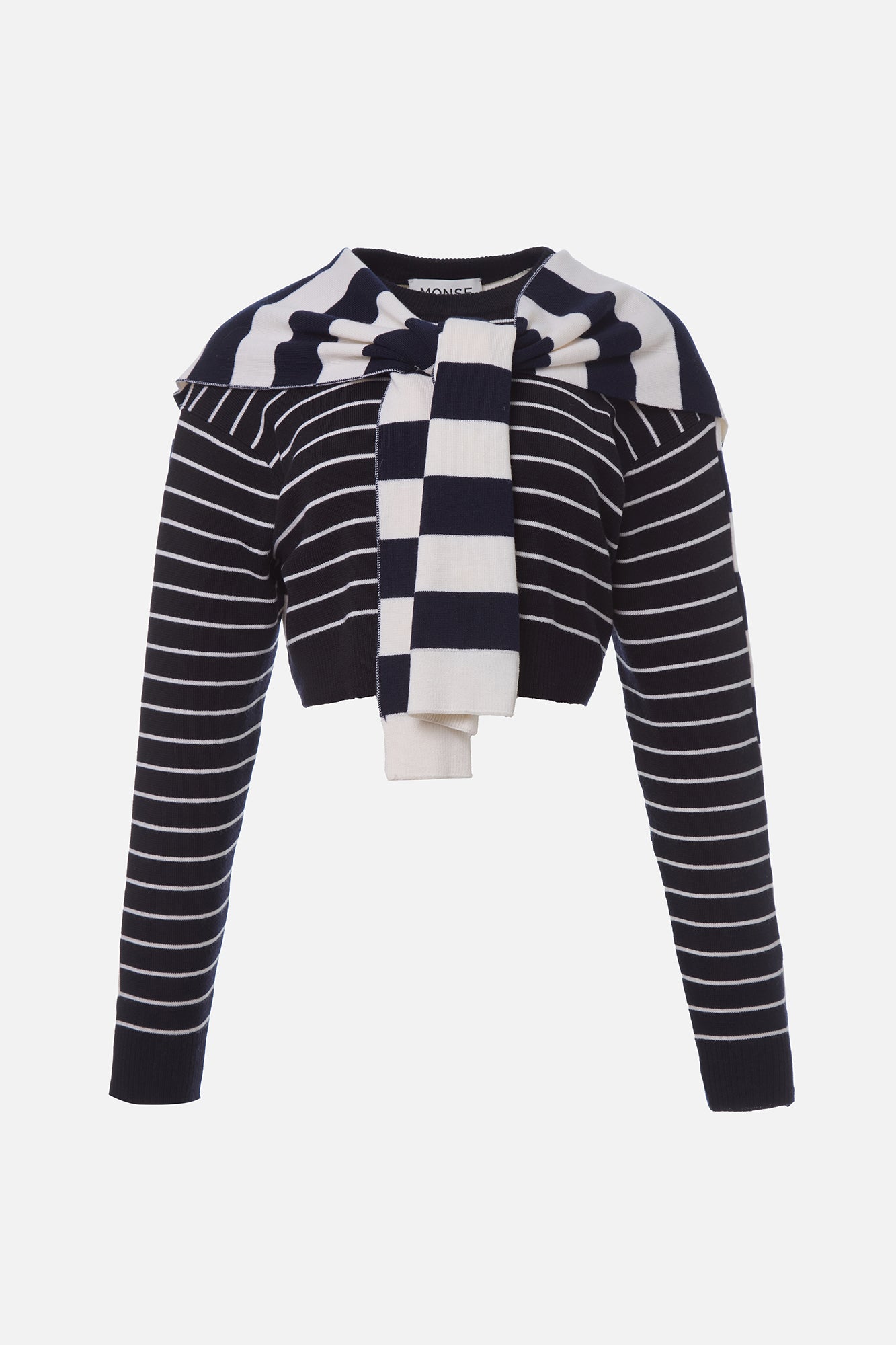 Stripe Cropped Sweater