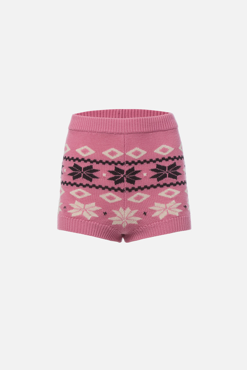 Mixed Fair Isle Short