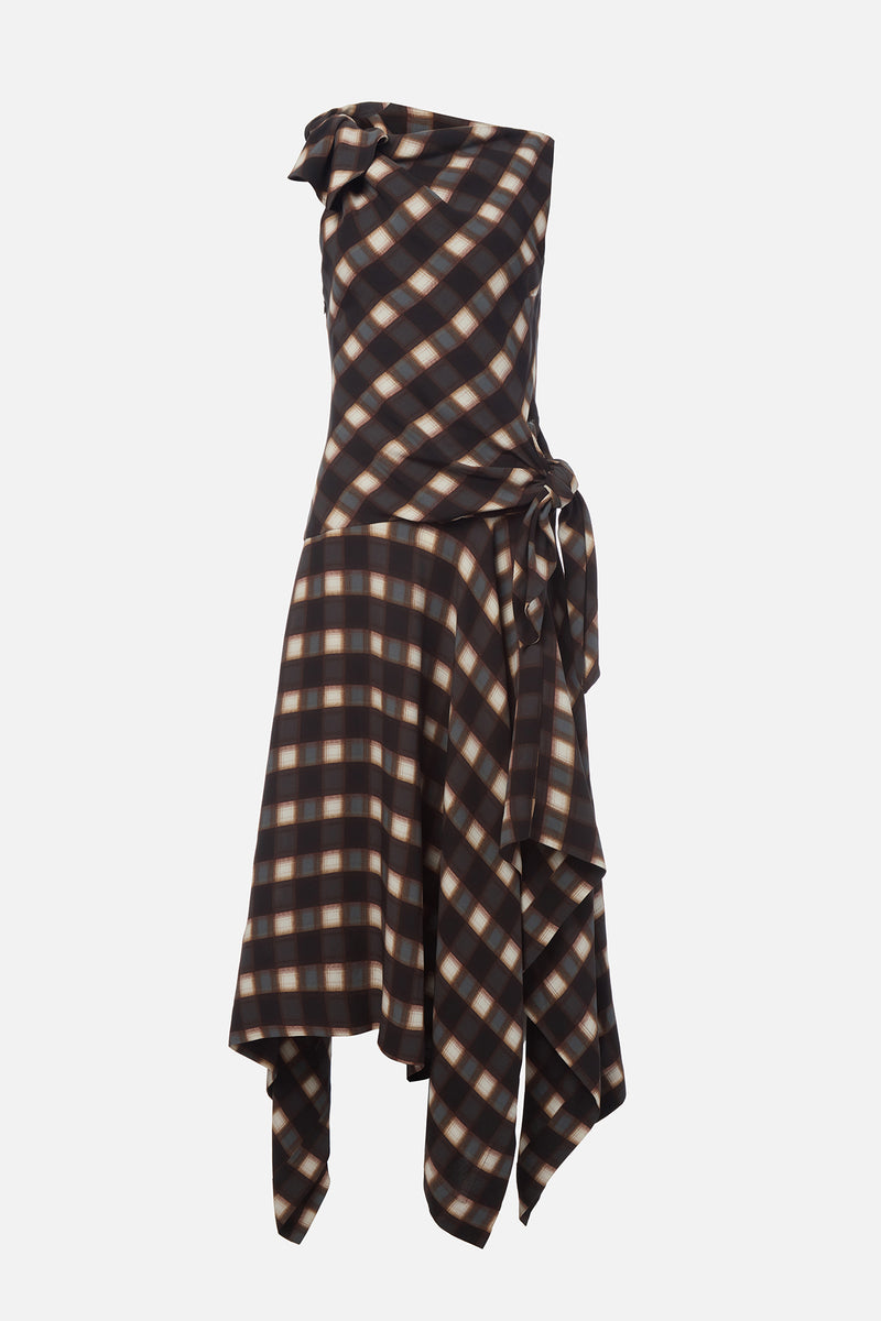 Knotted Midi Dress