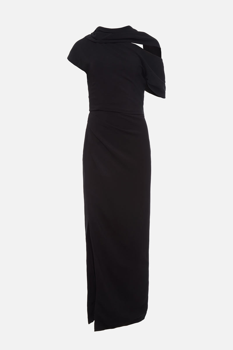 Tube Neck Drape Dress