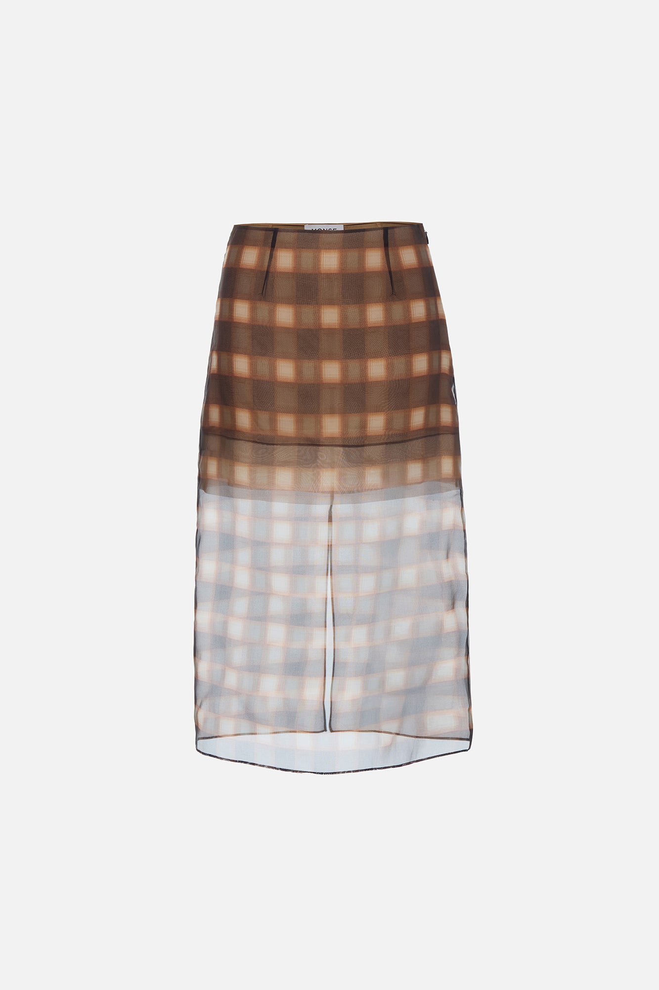 Plaid Organza Skirt