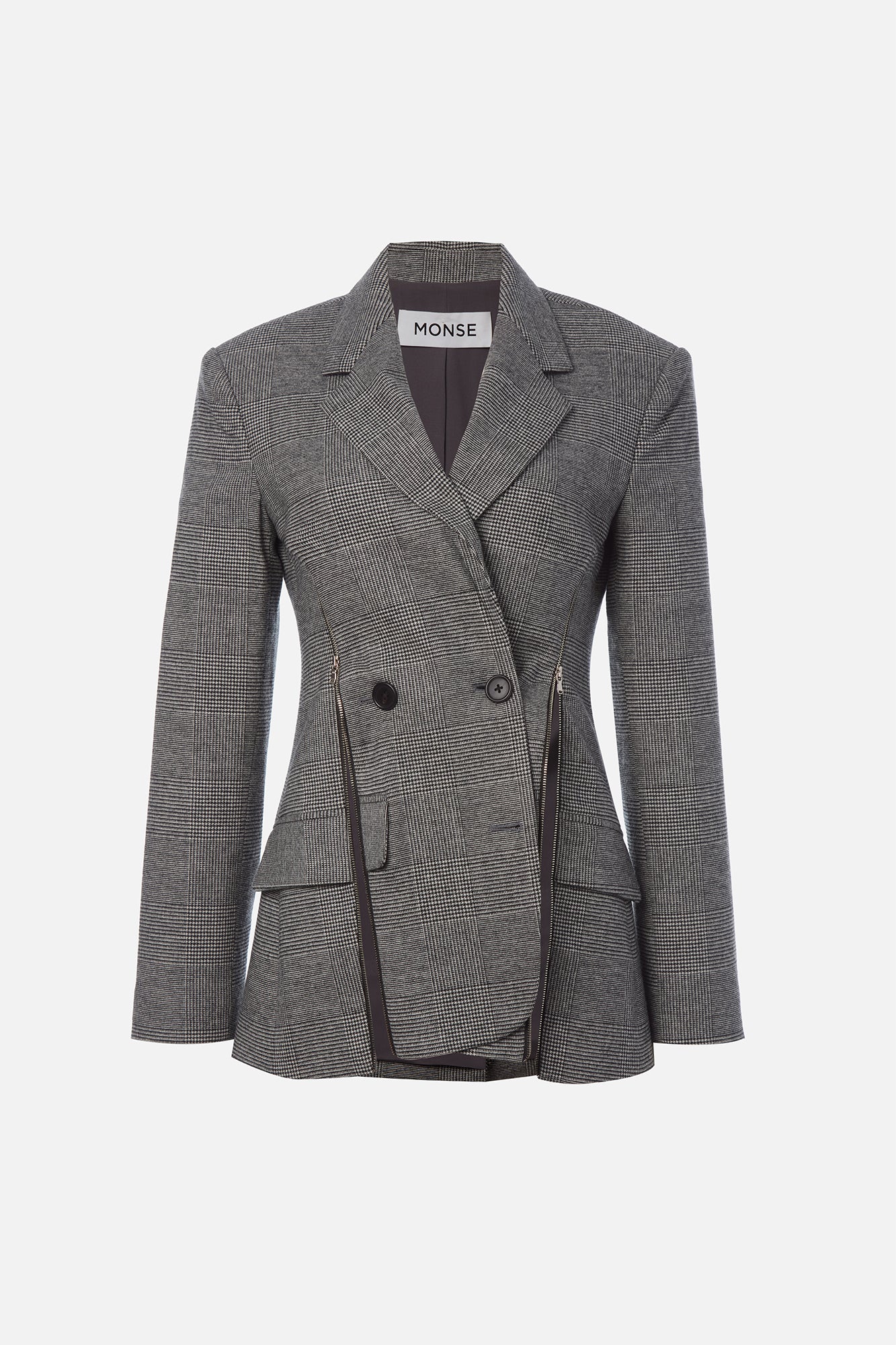 Deconstructed Lapel Tailored Jacket
