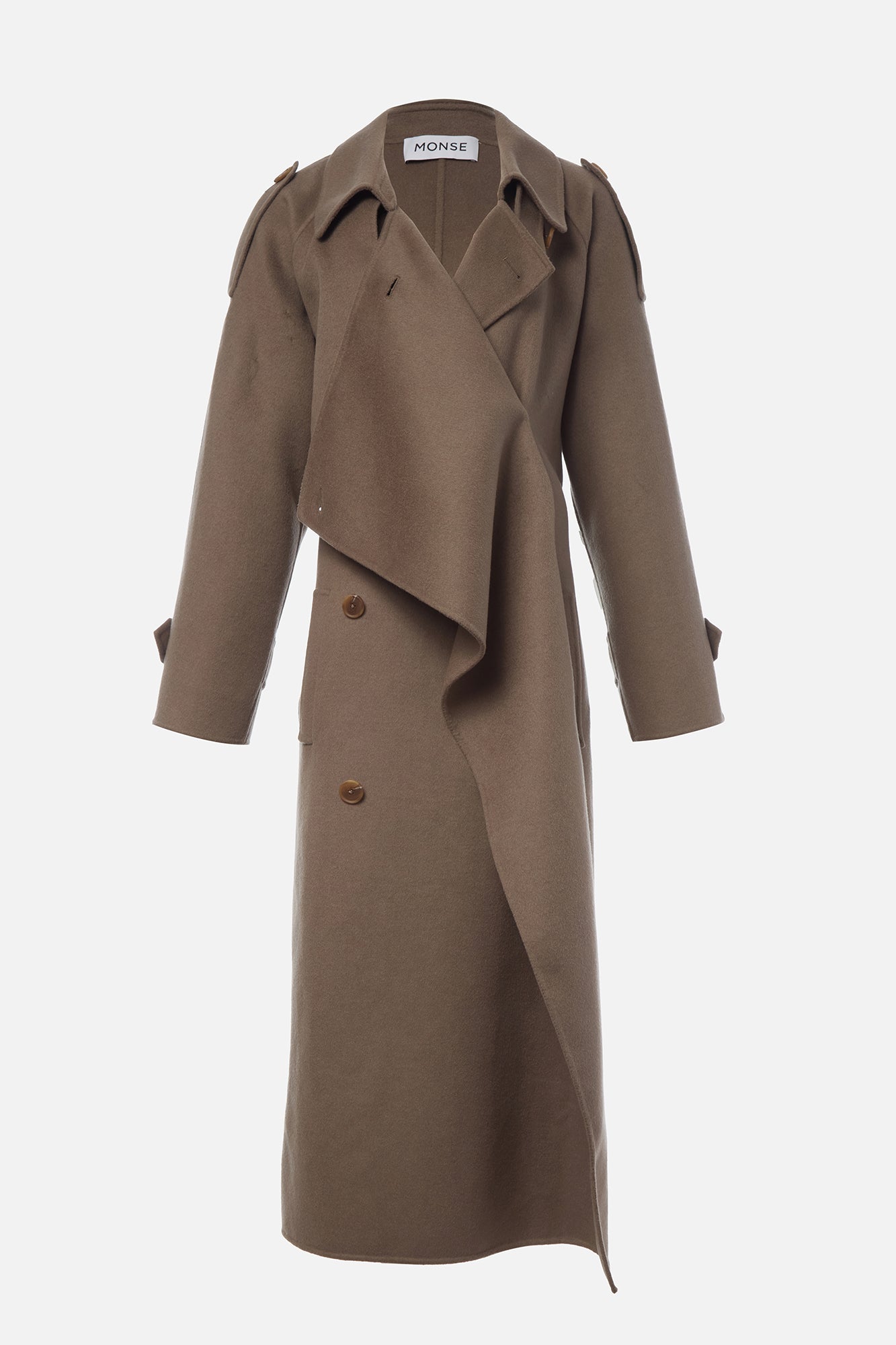 Cascade Double Faced Wool Trench Coat