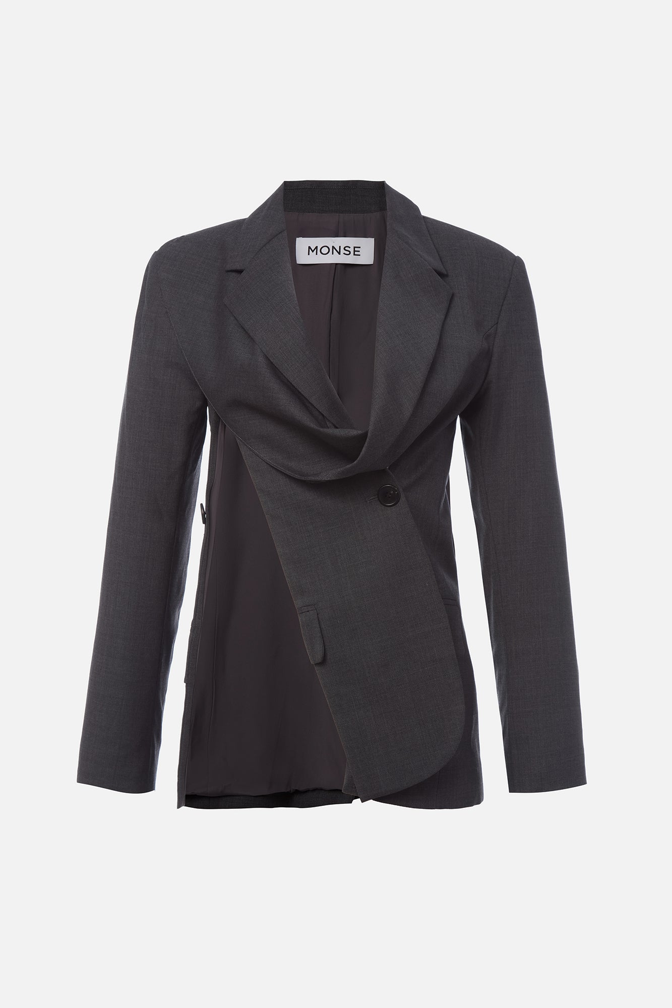 Deconstructed Lapel Tailored Jacket