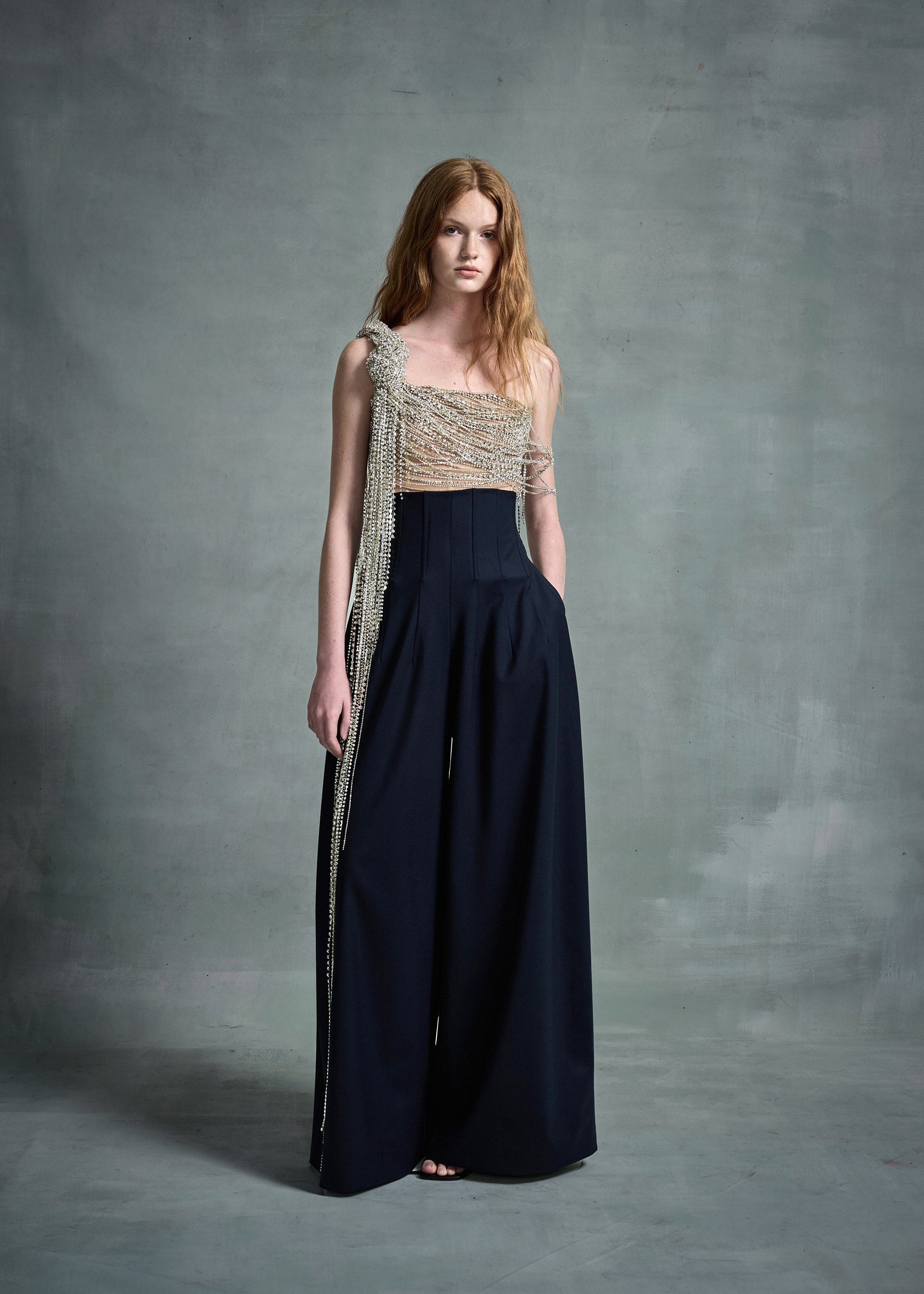 High Waist Wide Legged Trousers