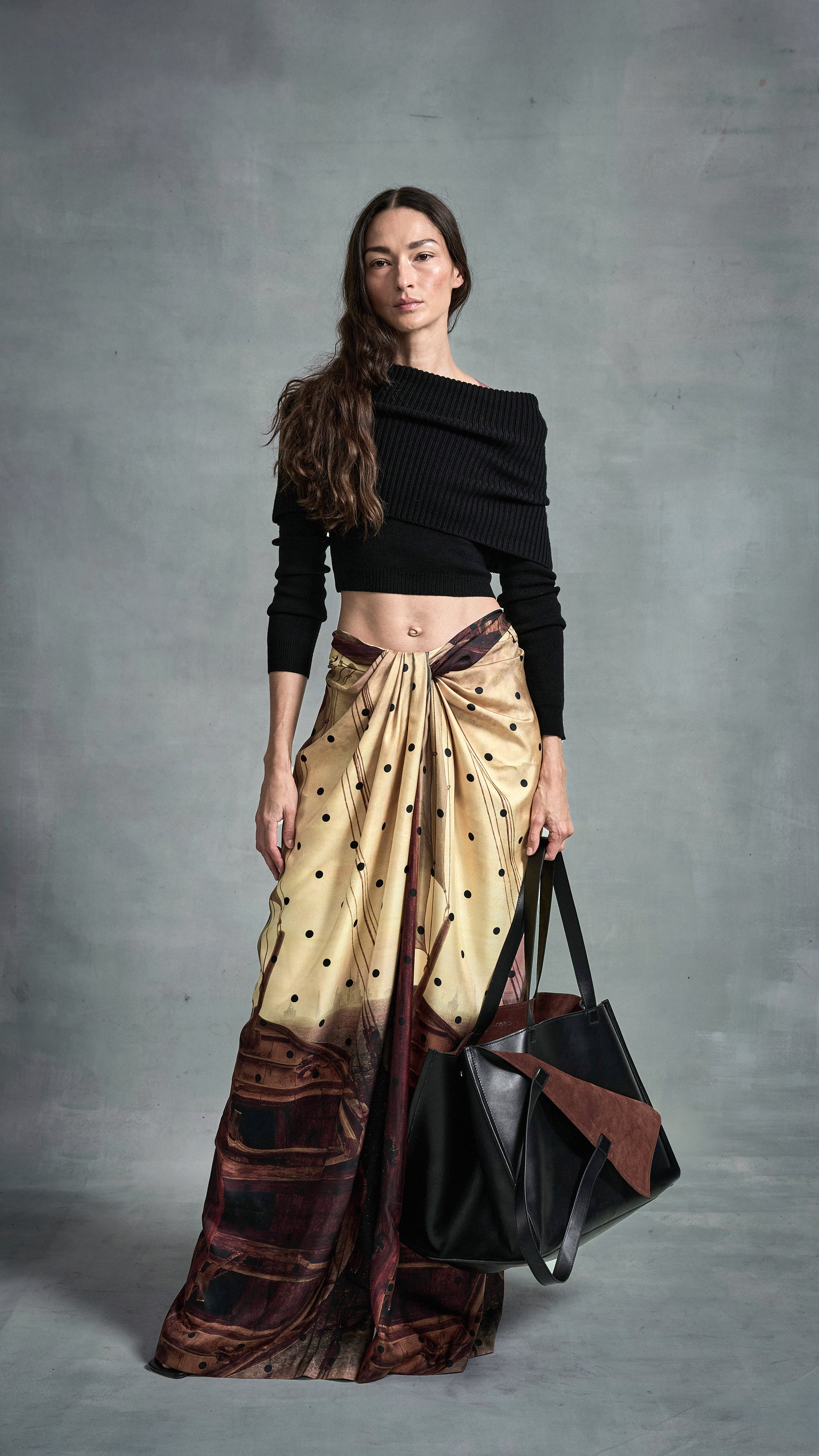 Fold-Over Backless Knit