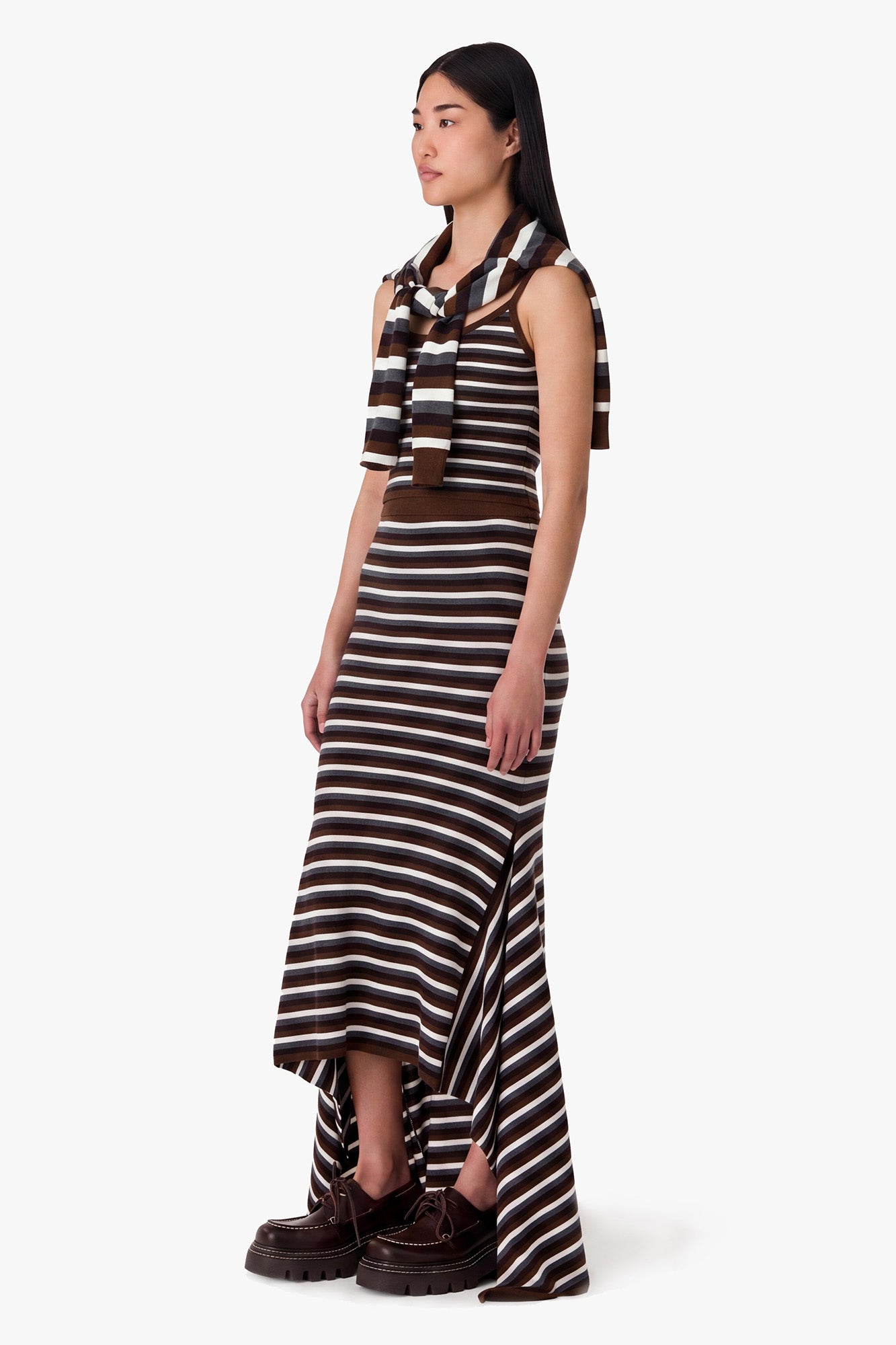 Stripe Cascade Skirt