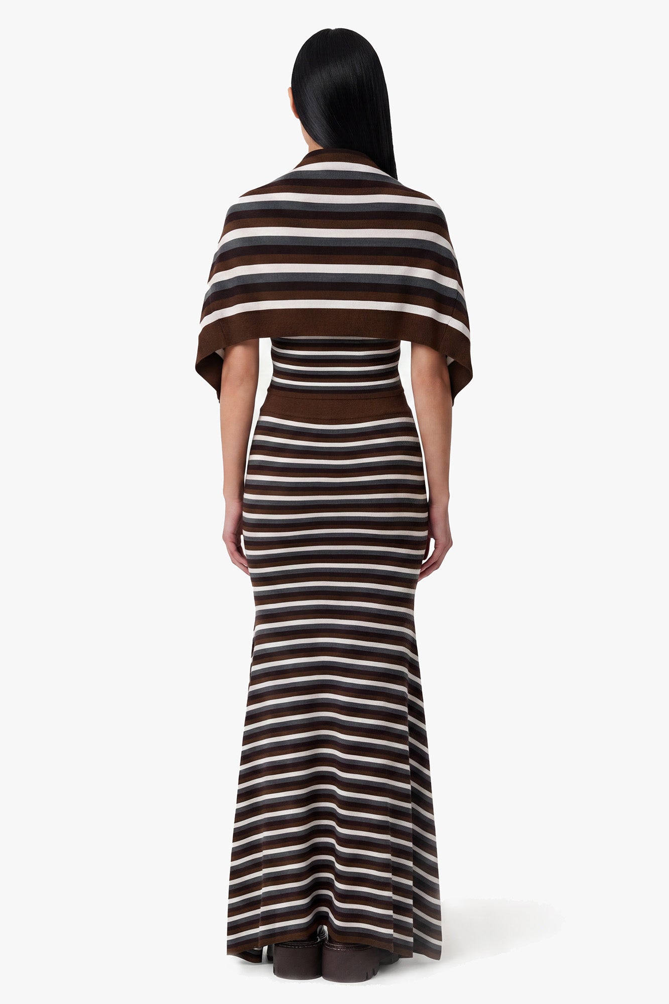 Stripe Cascade Skirt