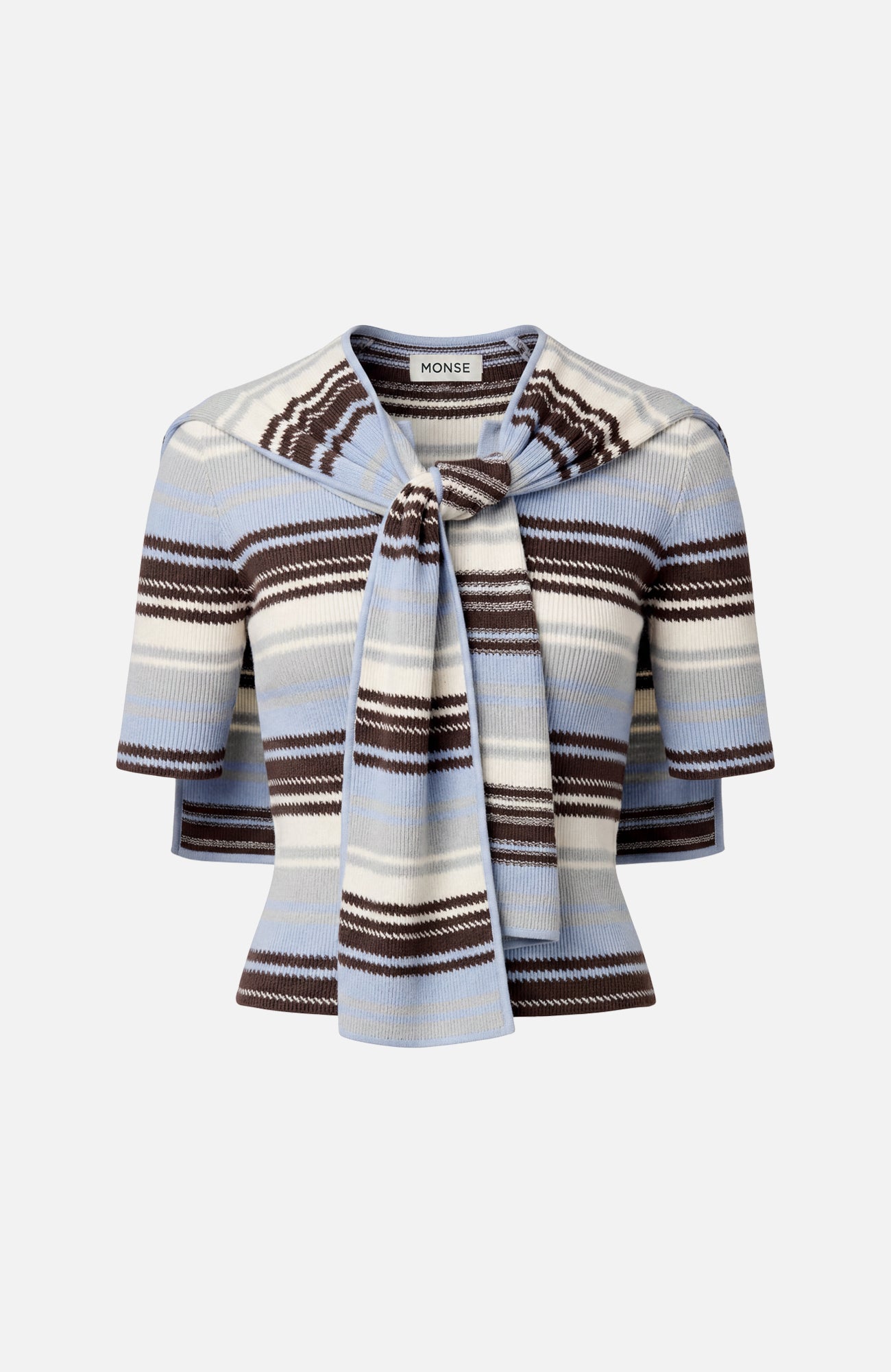 Striped Jacquard Scarf Top