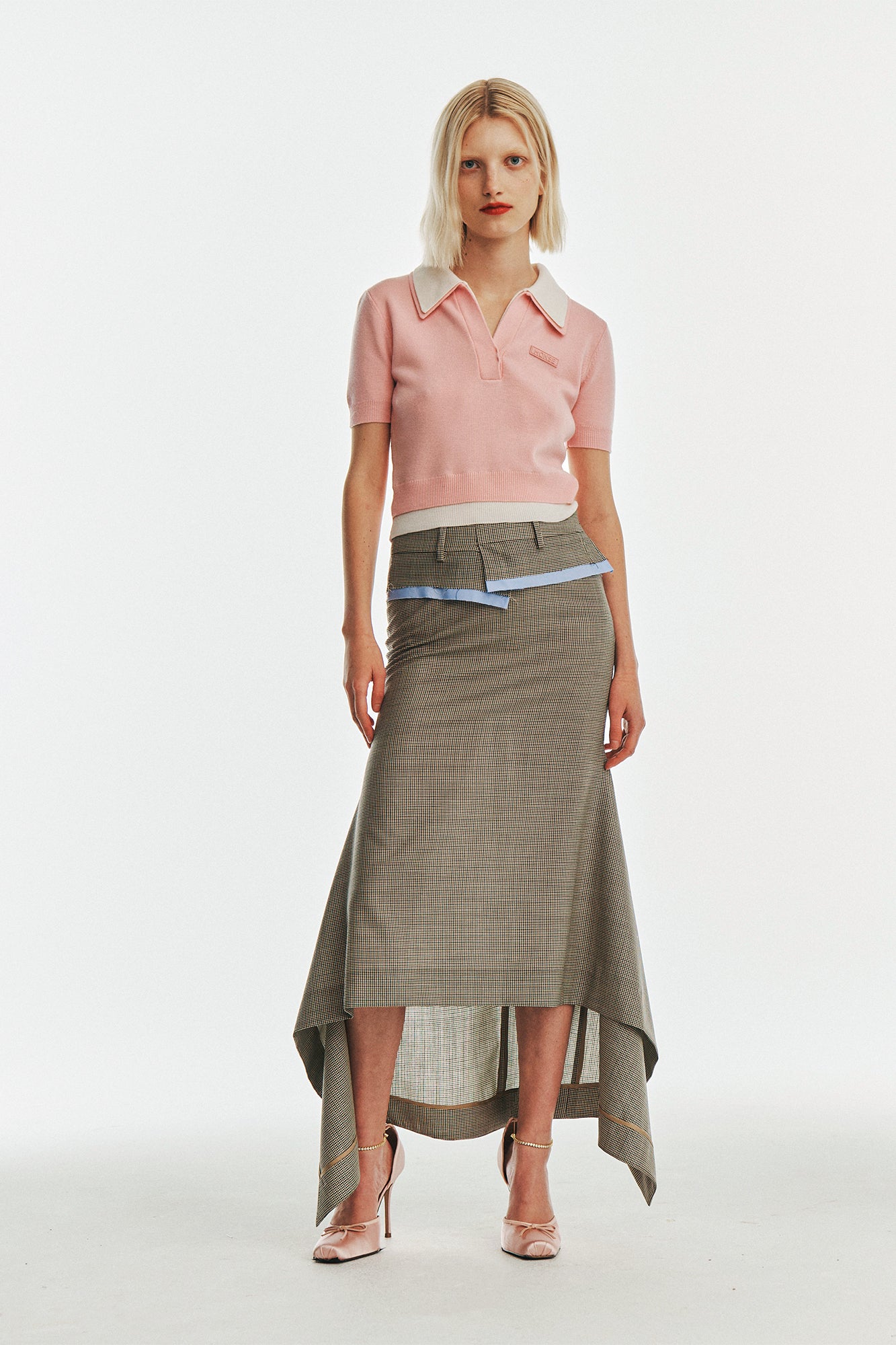 Deconstructed Waistband Skirt