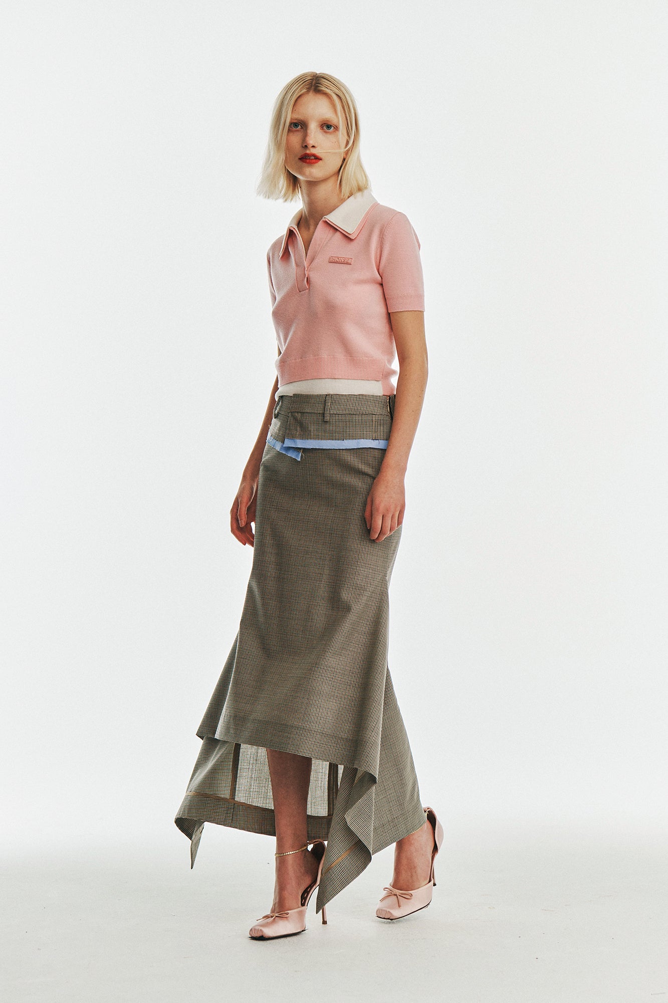 Deconstructed Waistband Skirt