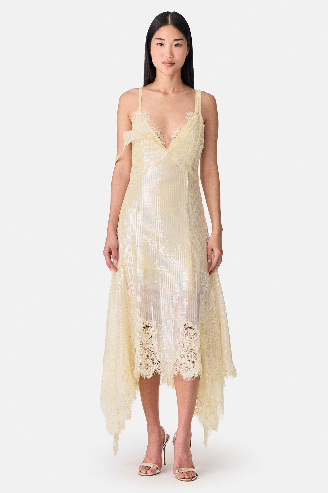 lace and sequin dress Sequin Laced Double Dress – MONSE
