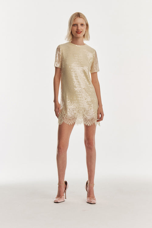 Sequin Shift Dress