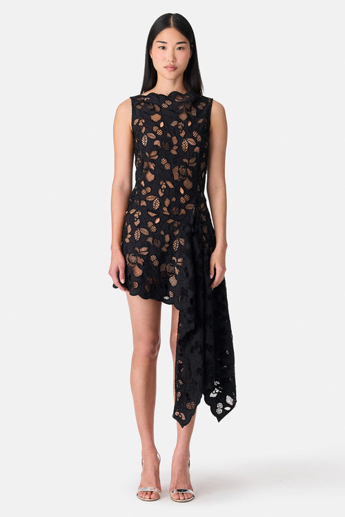 Lace Asymmetrical Dress