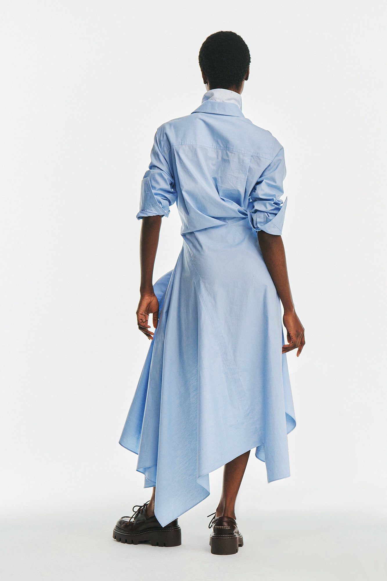 Cascade Shirt Dress