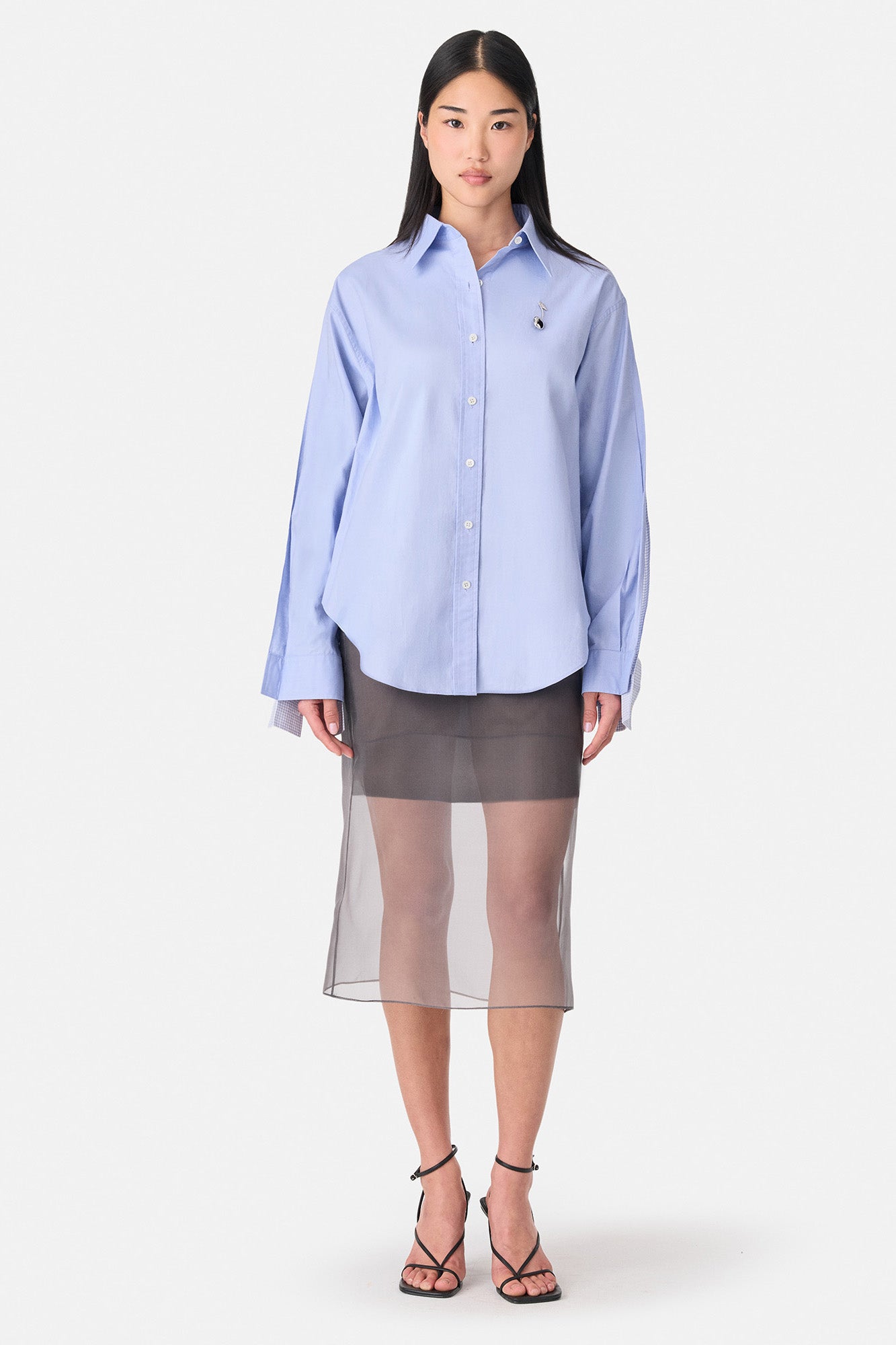 Exposed Seam Combo Shirt