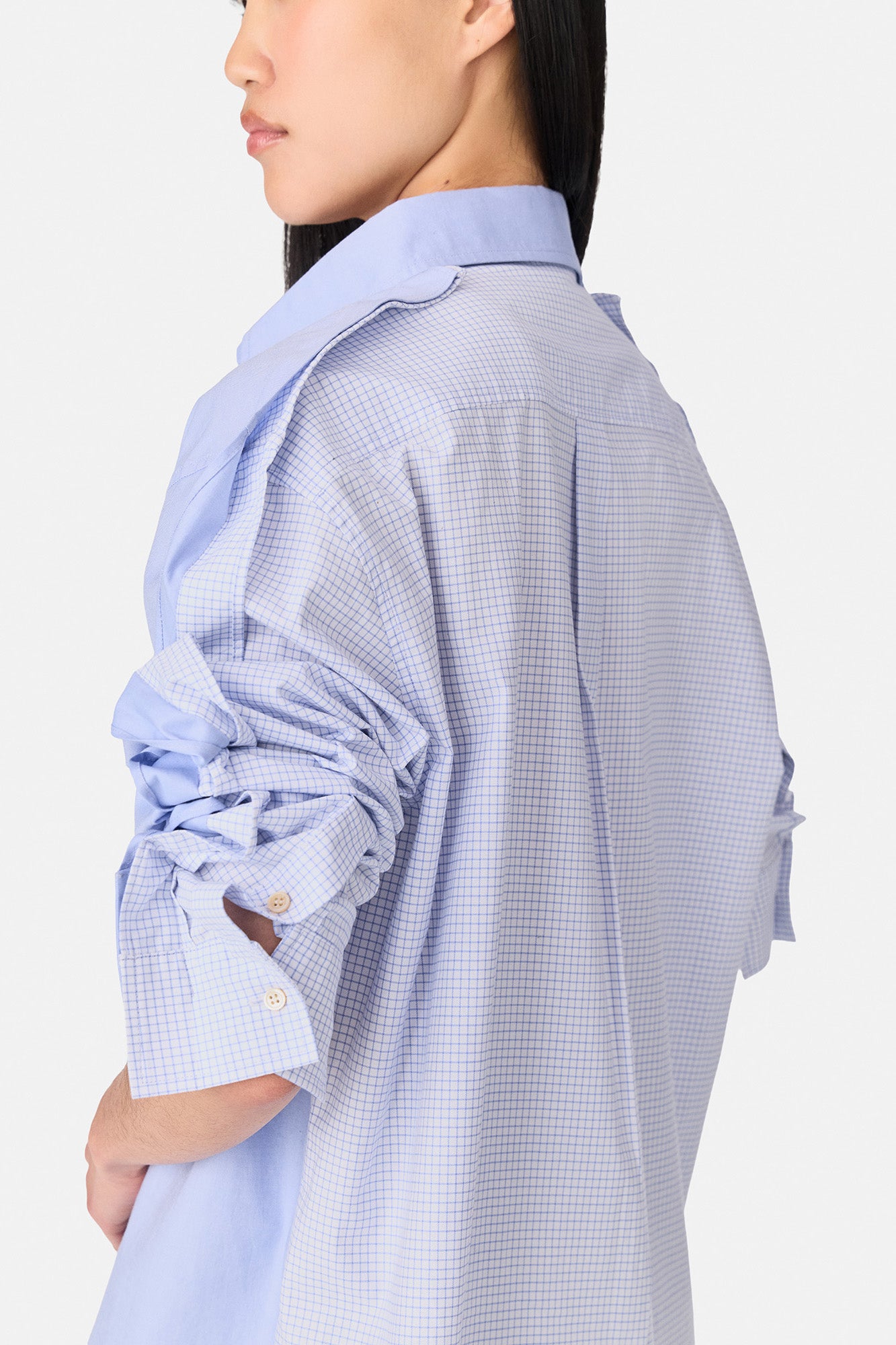 Exposed Seam Combo Shirt