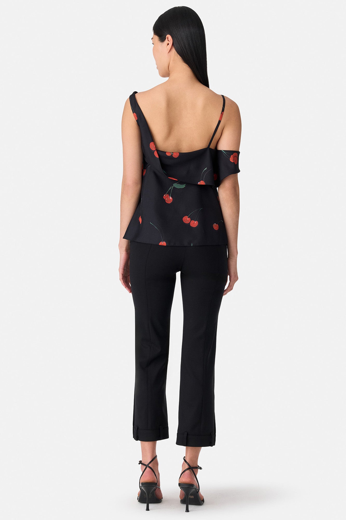 Printed Silk Scarf Top