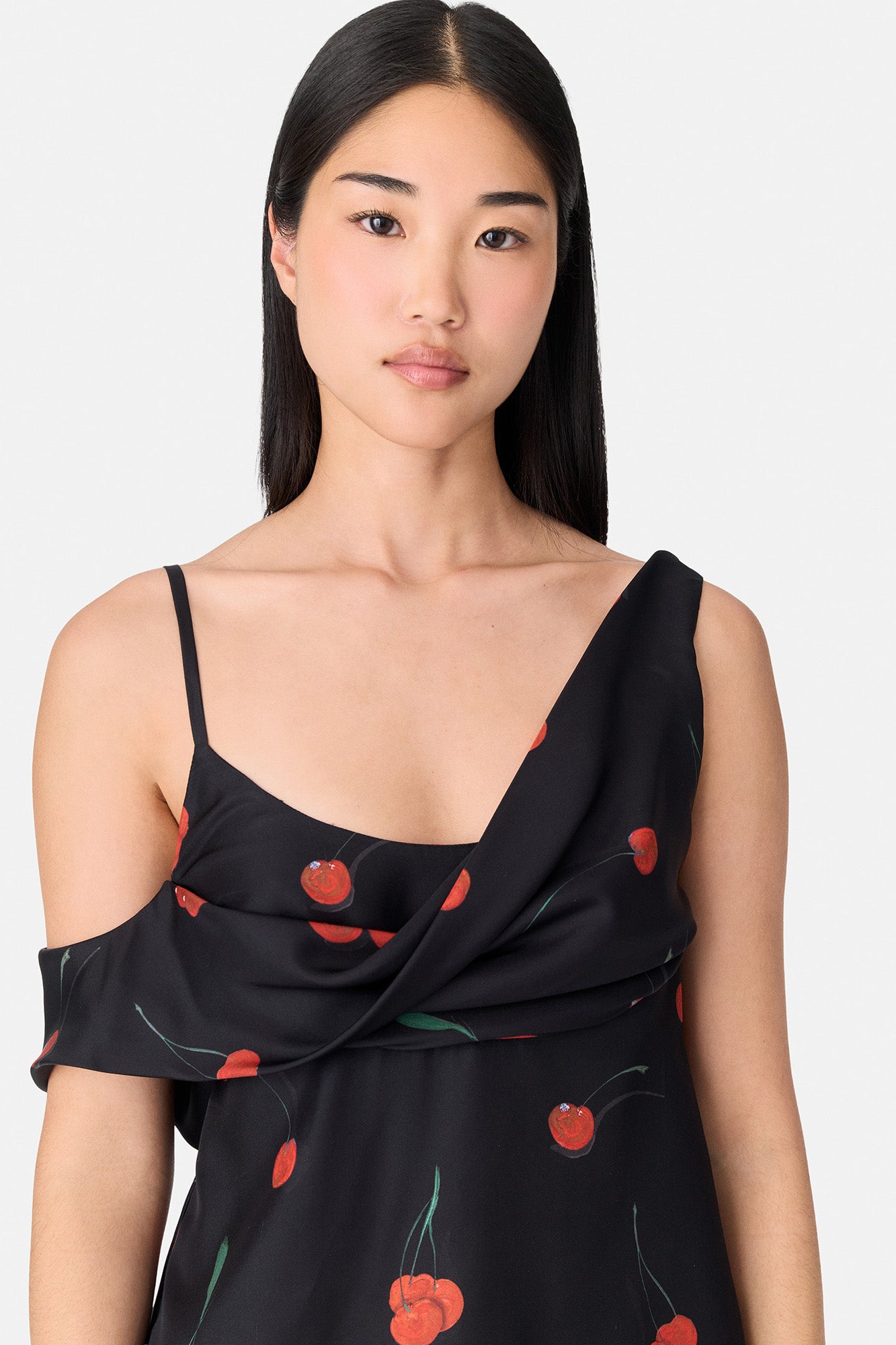 Printed Silk Scarf Top