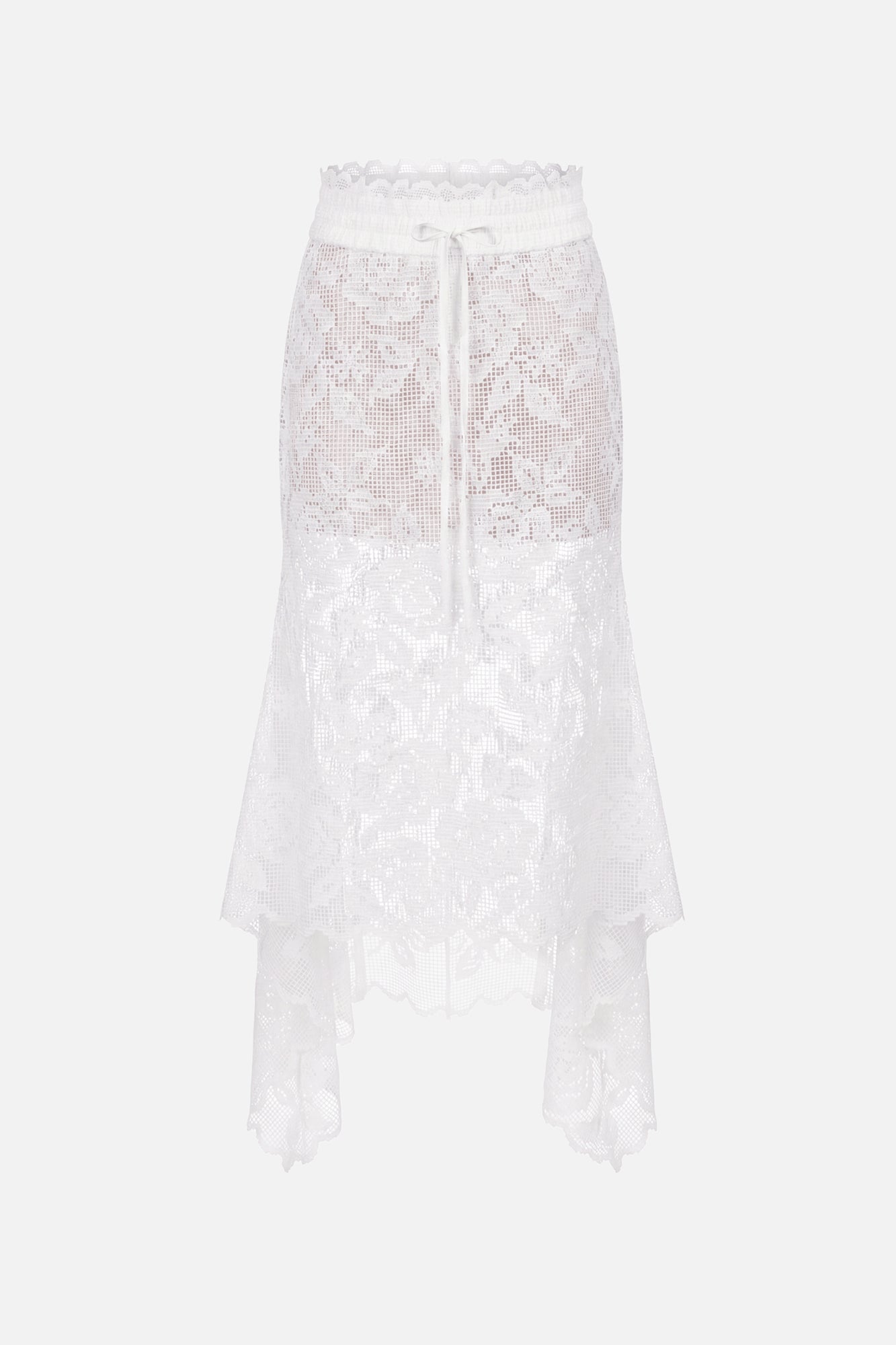 Combo Waistband Lace Skirt