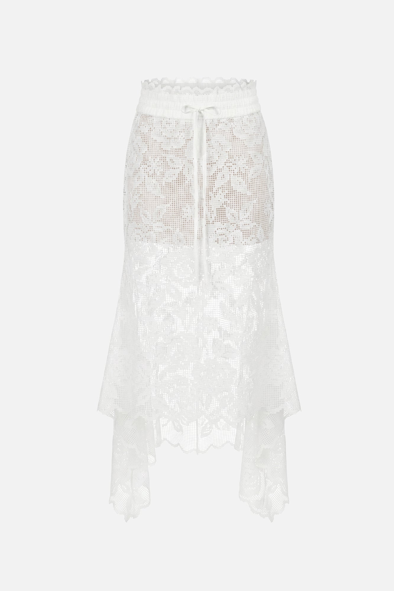 Combo Waistband Lace Skirt