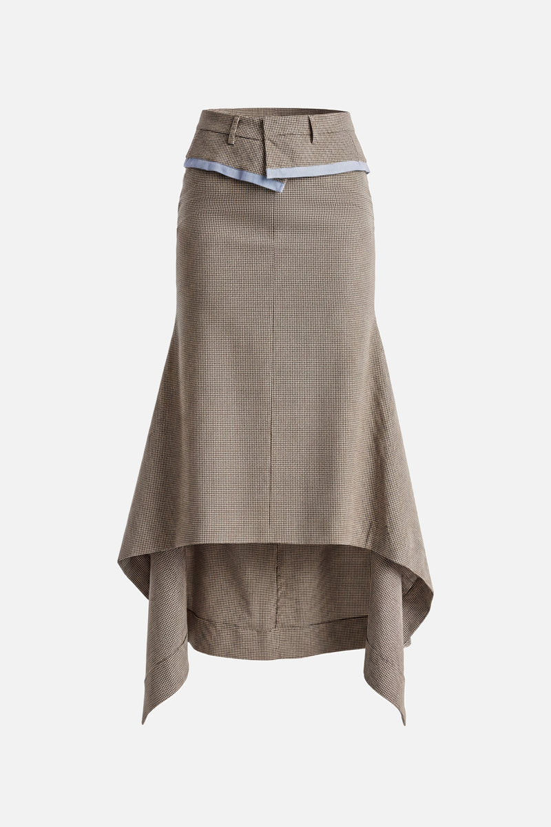 Deconstructed Waistband Skirt