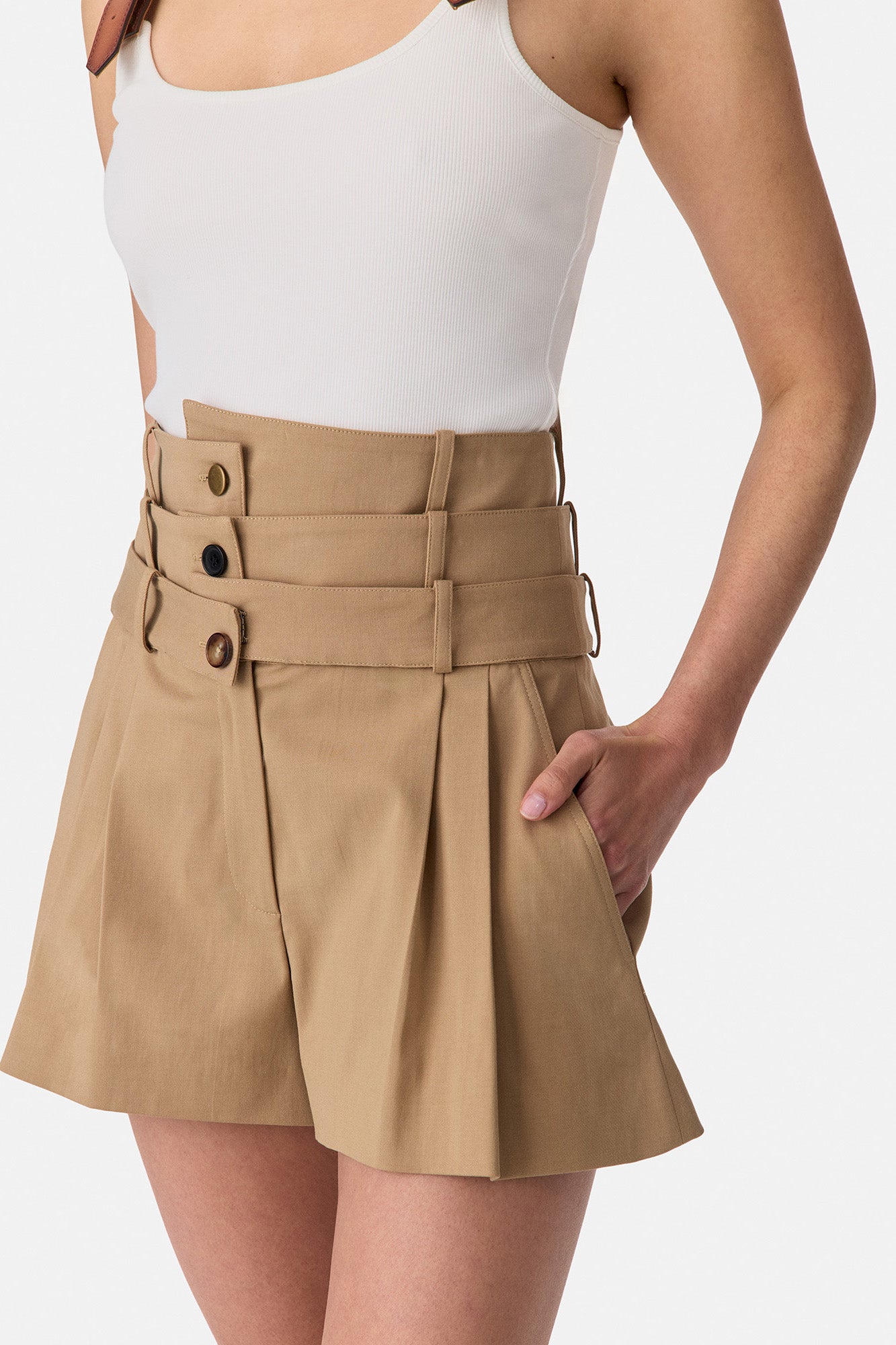 Triple Waistband Shorts