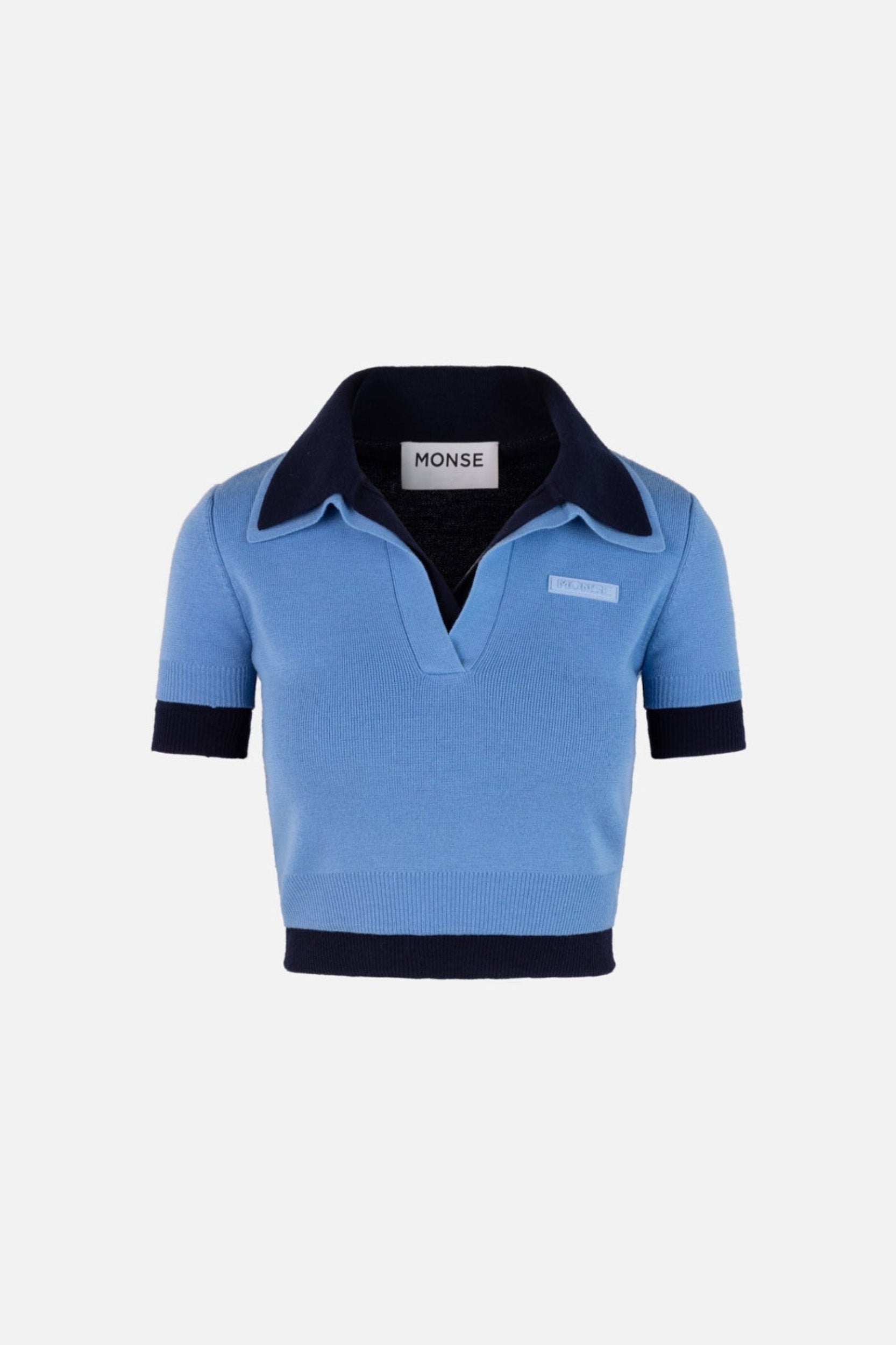 Layered Knit Polo – MONSE
