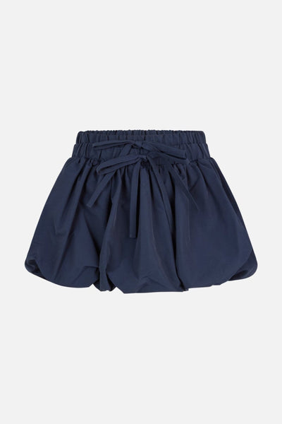 Fold-Up Ruched Bubble Skirt in Dark Sapphire – MONSE