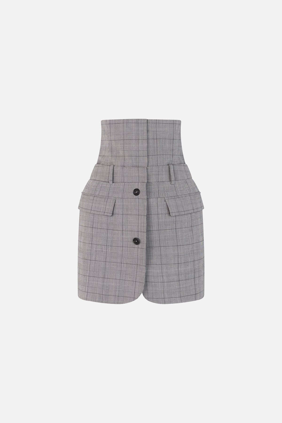 Deconstructed Tailored Corset Mini Skirt