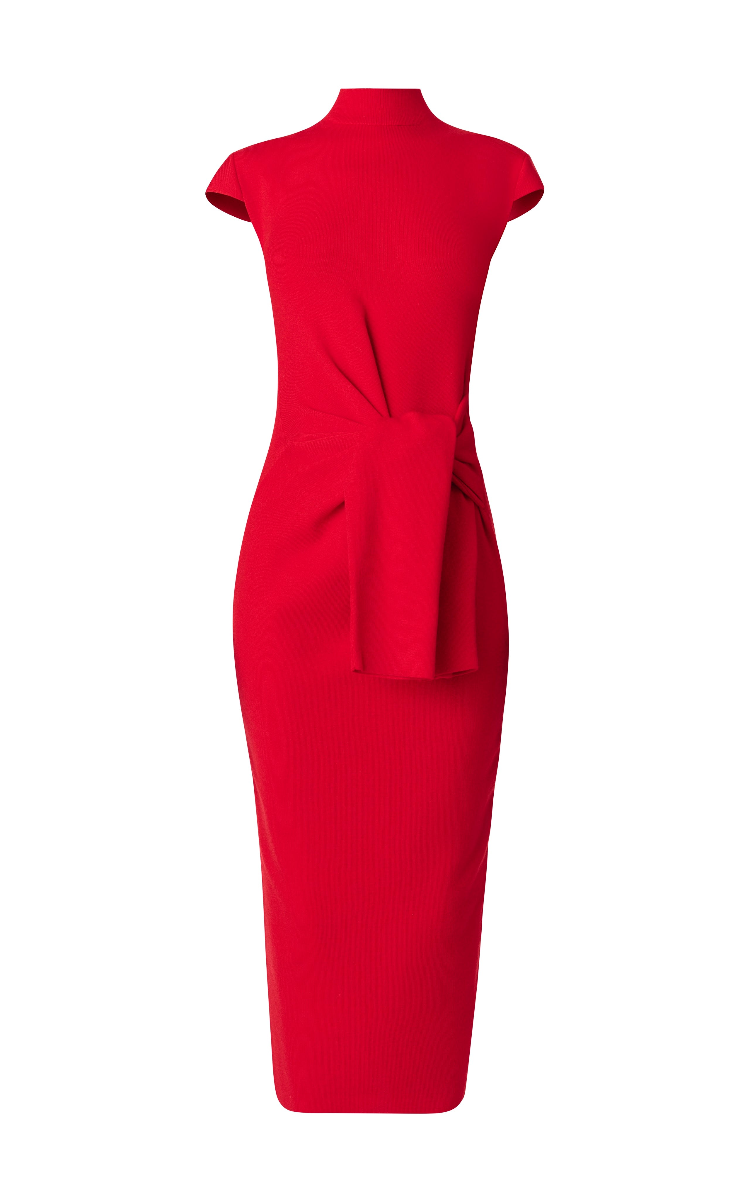 Waist Tie Midi Knit Dress
