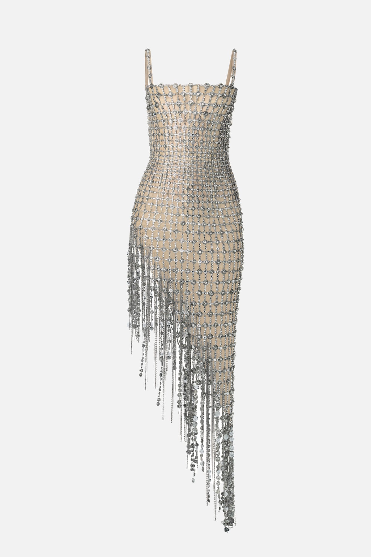 Crystal Chain Fringe Dress