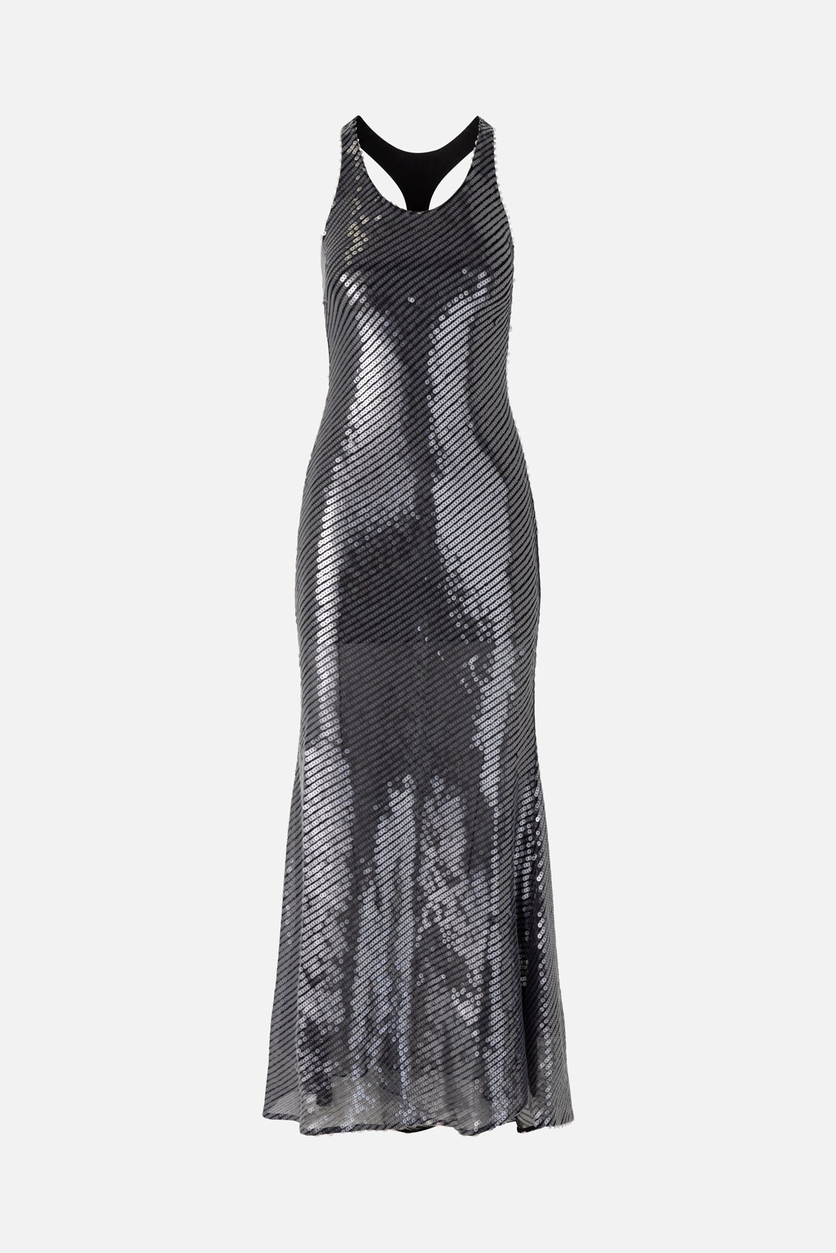 Leather Harness Sequin Dress