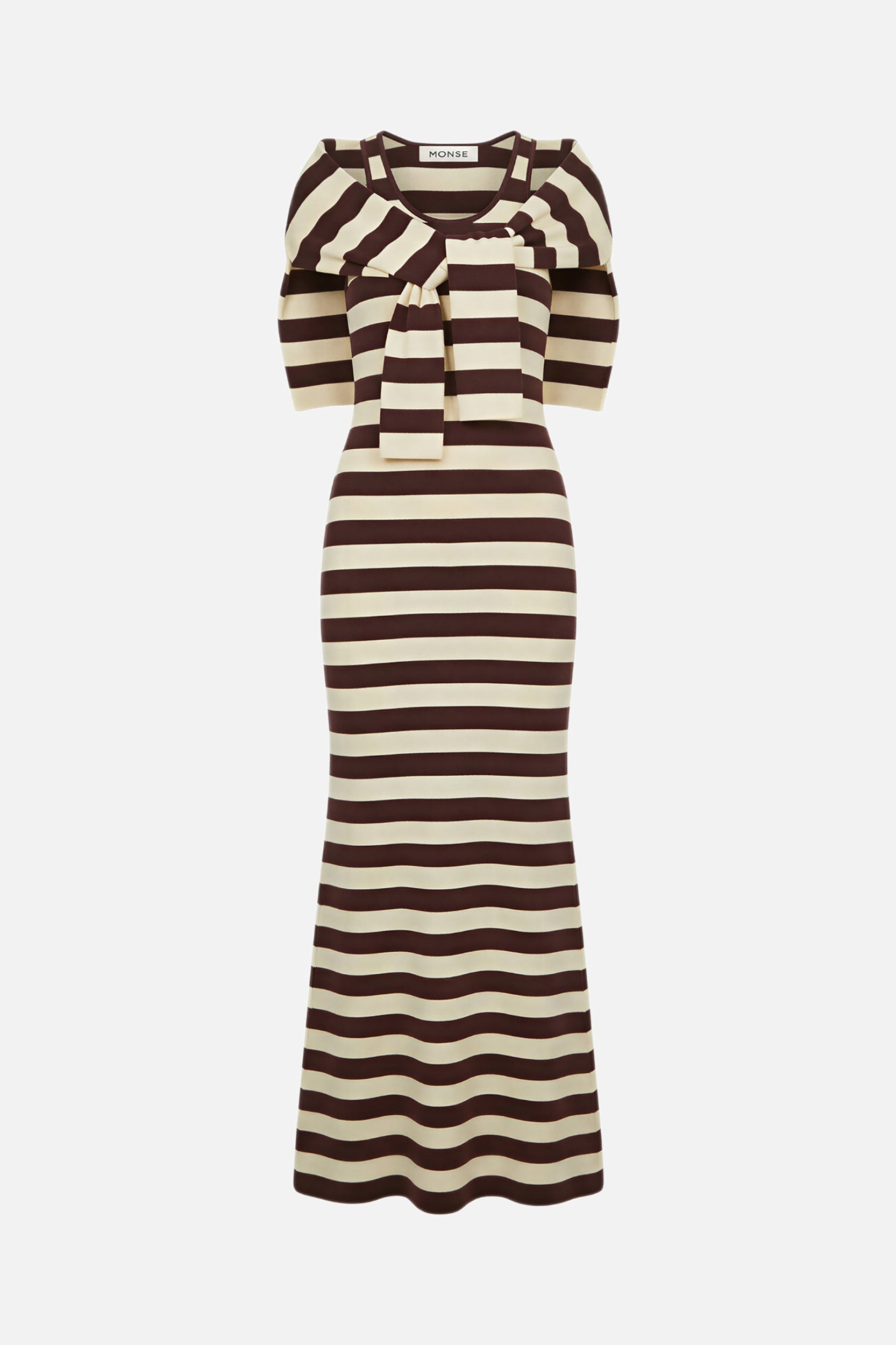 Back Knot Knitted Maxi Dress