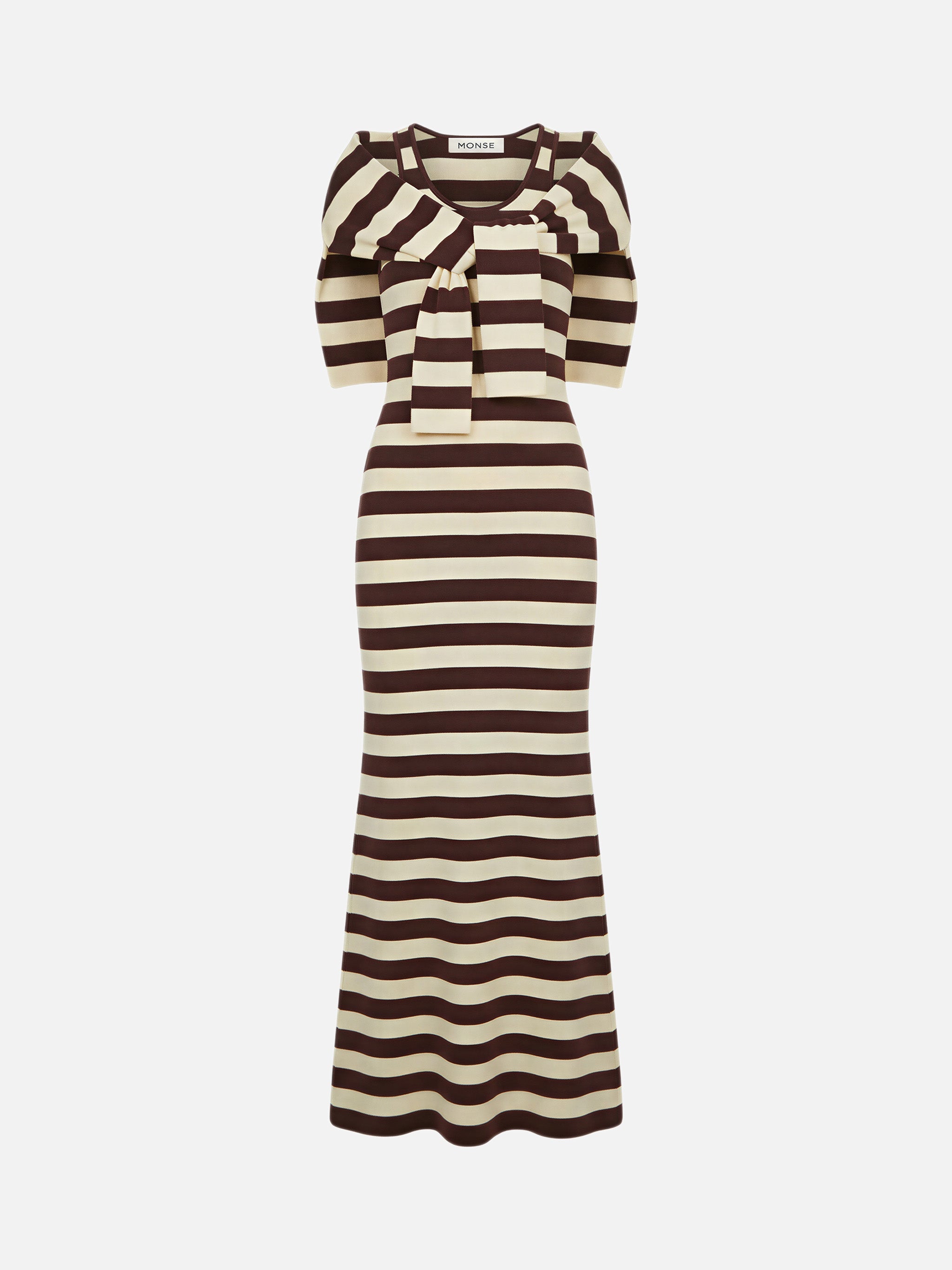 Back Knot Knitted Maxi Dress