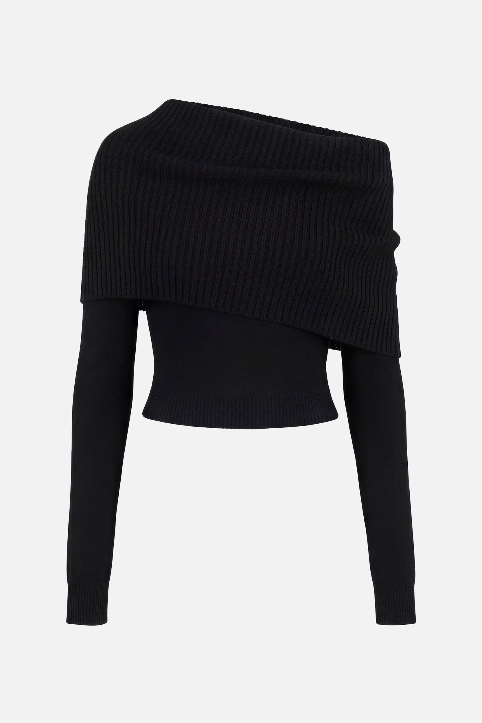 Fold-Over Backless Knit