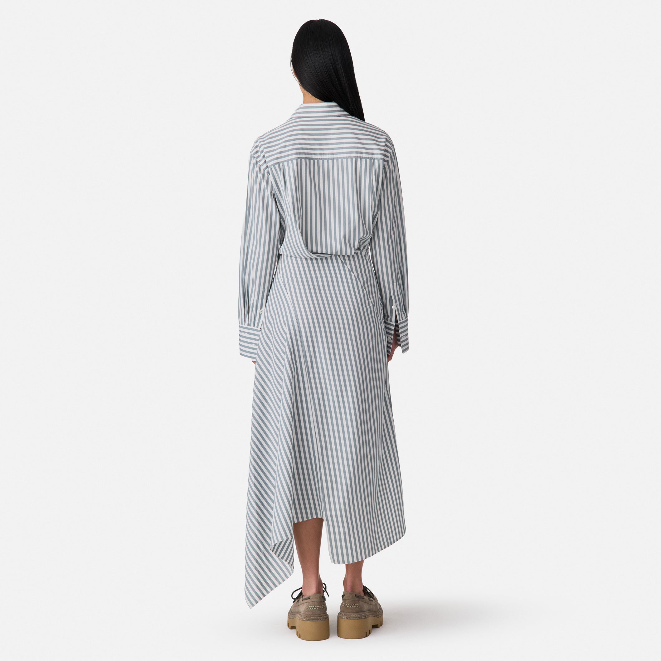 Cascade Shirt Dress