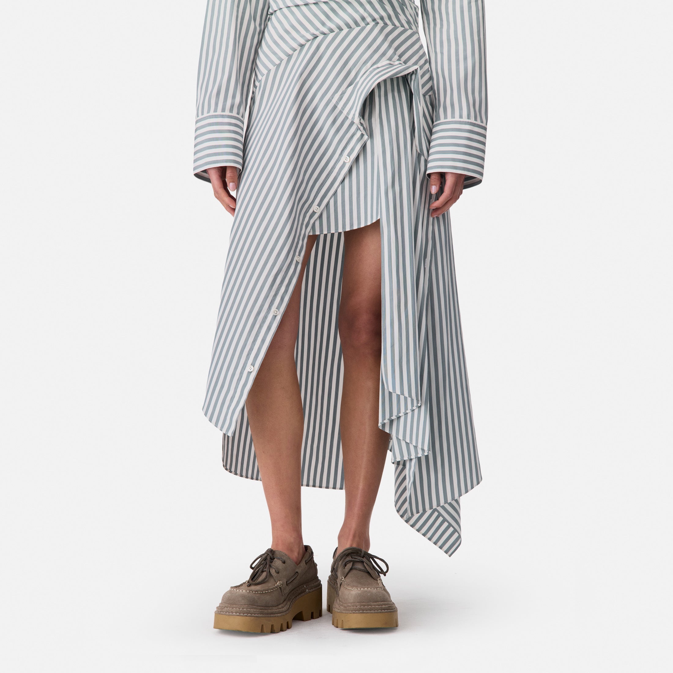 Cascade Shirt Dress
