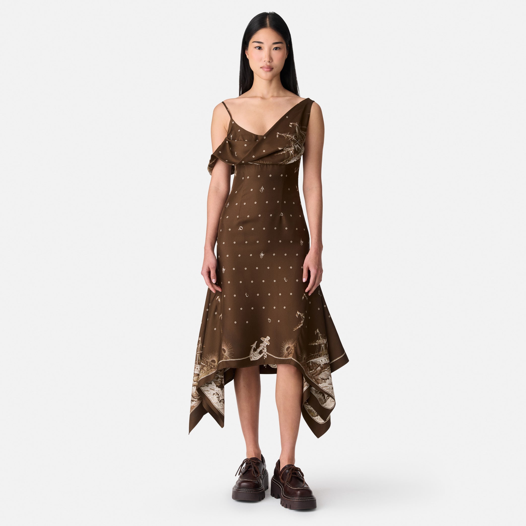 Printed Silk Dress
