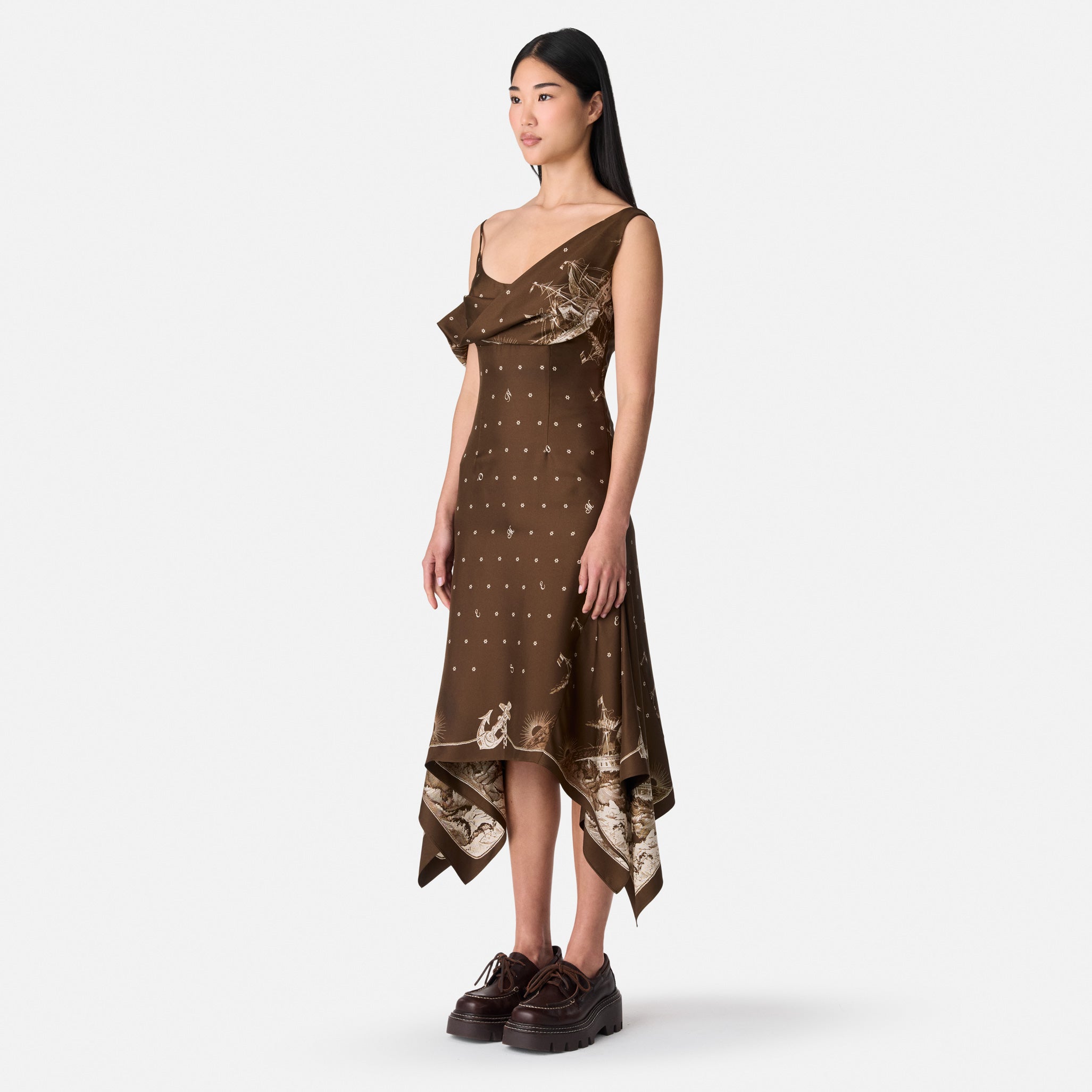 Printed Silk Dress