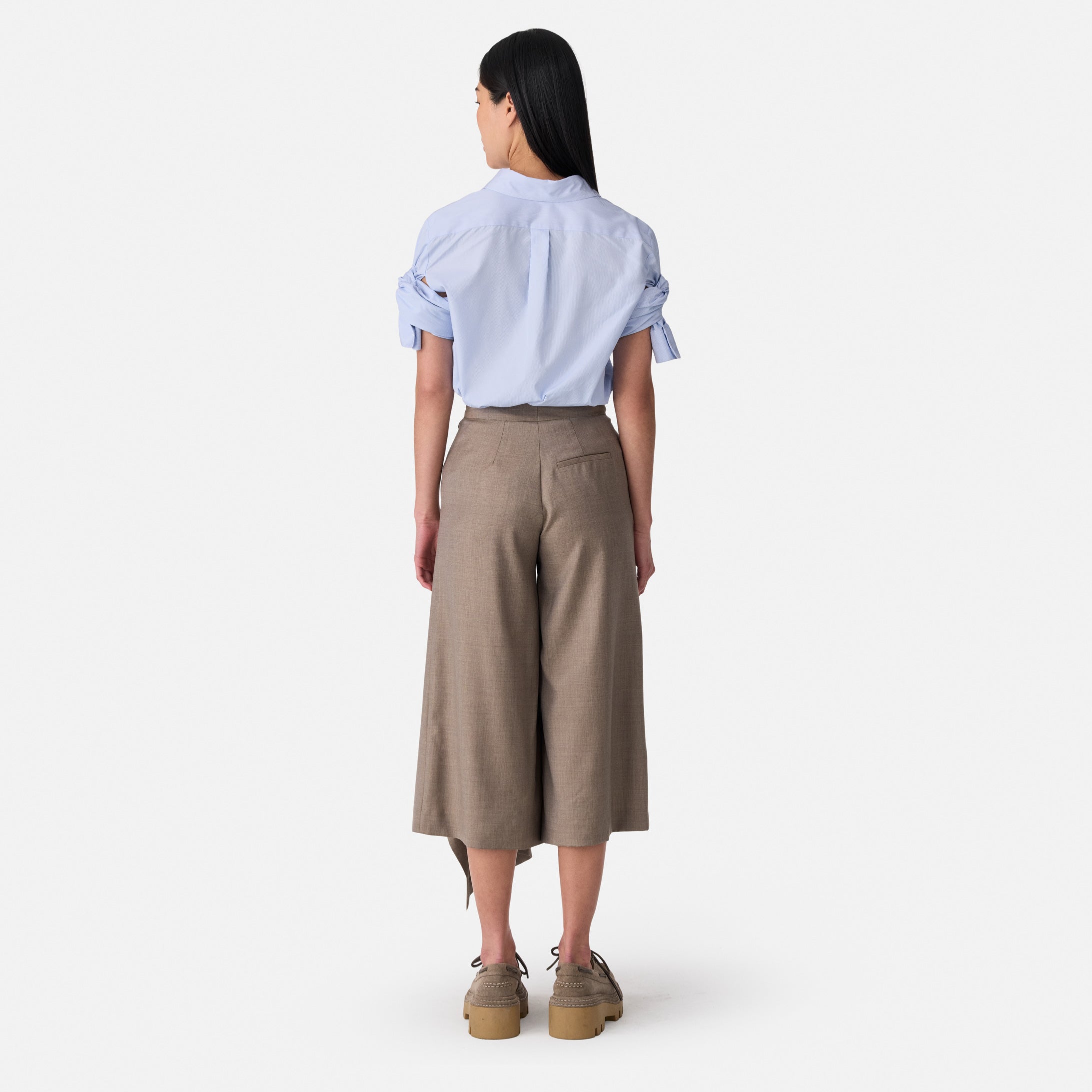 Knotted Sleeve Shirt