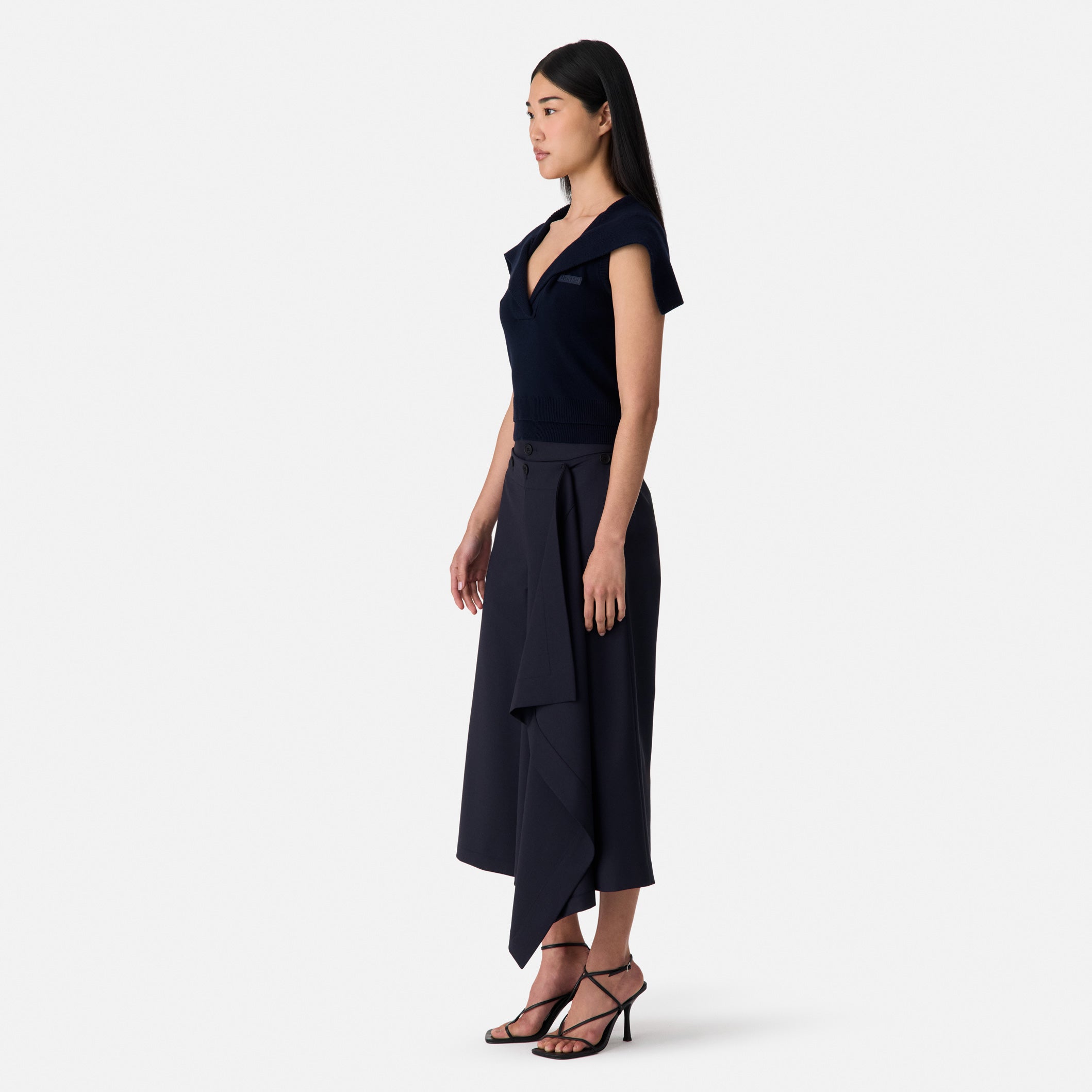 Front Cascade Sailor Pants