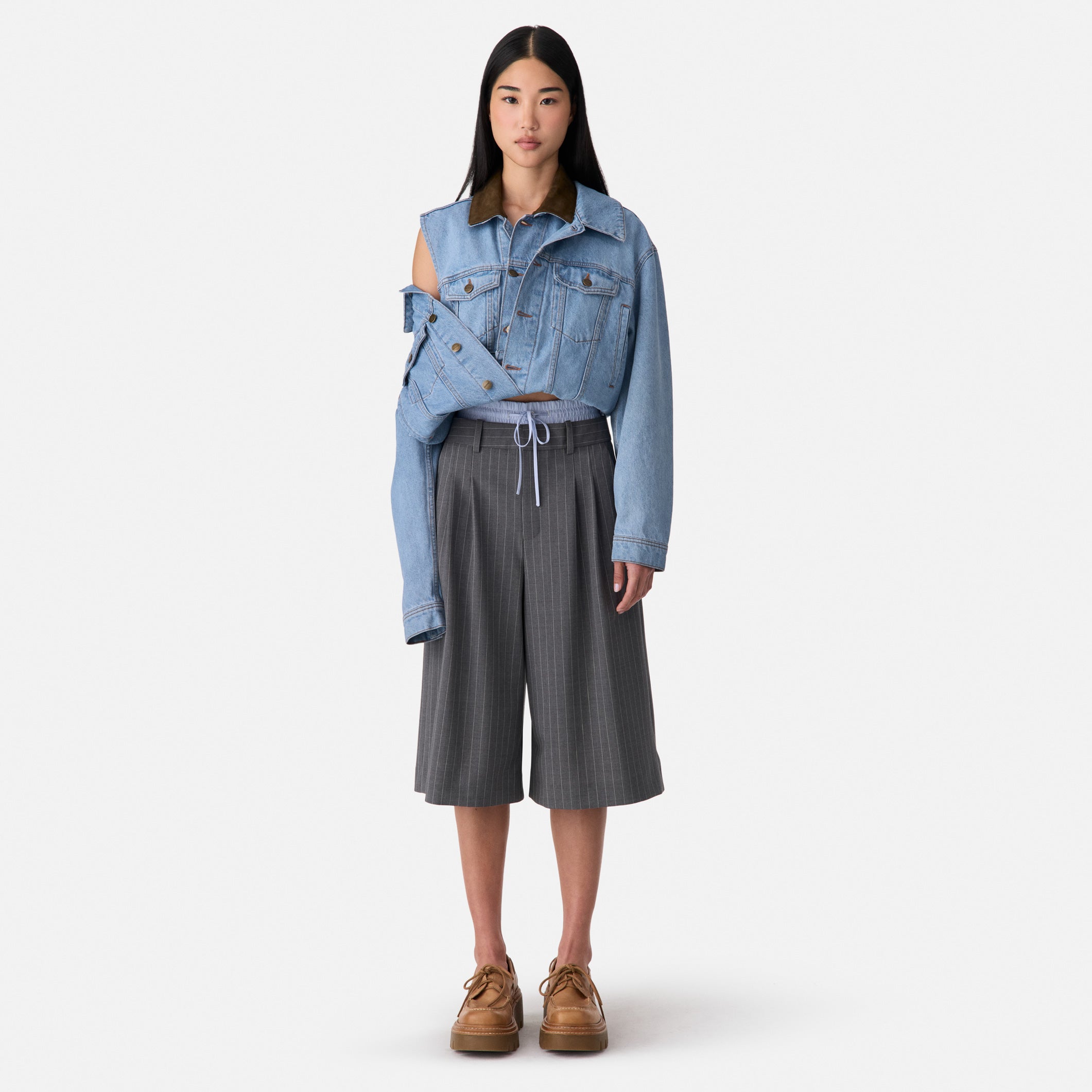 Double Waistband Culotte Trouser