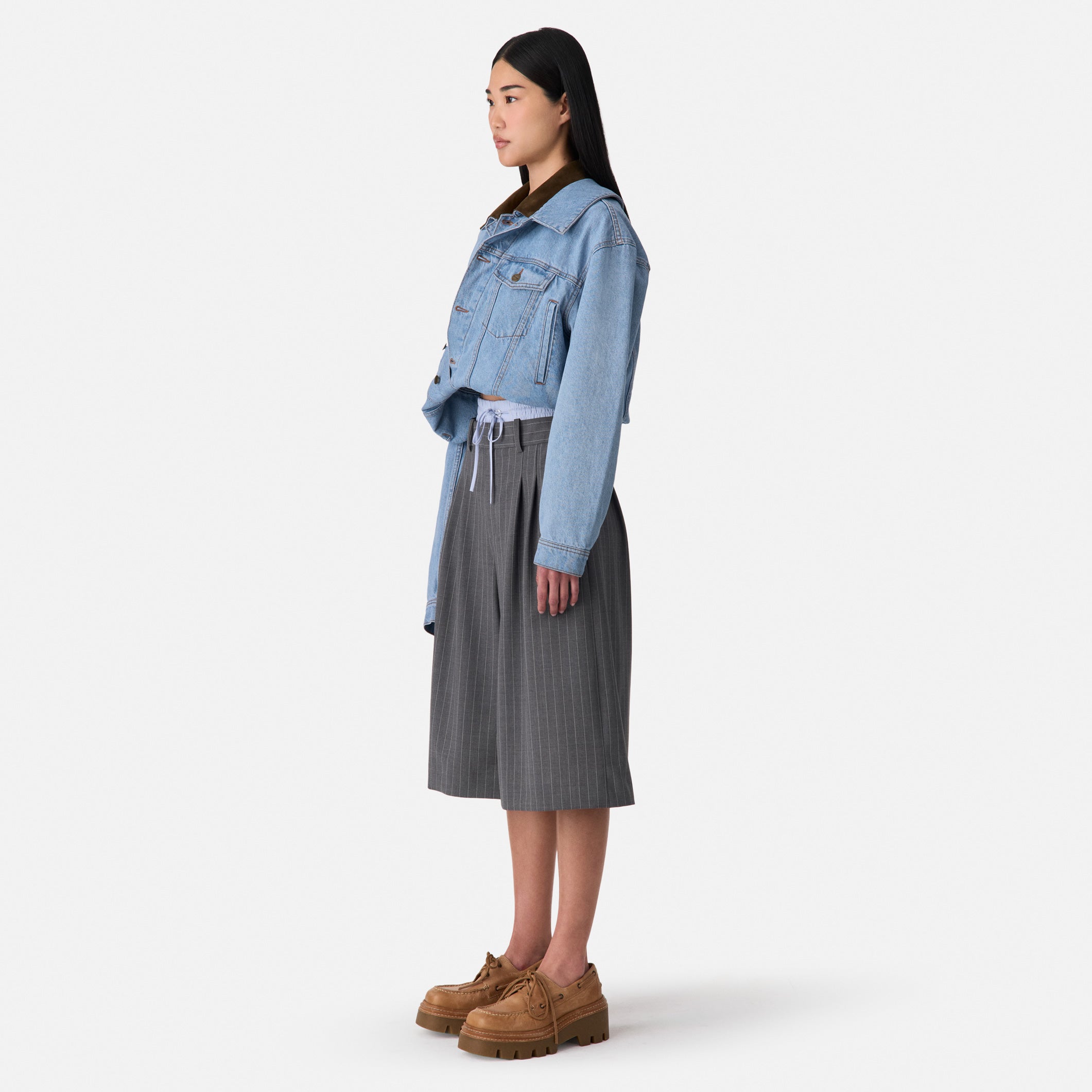 Double Waistband Culotte Trouser