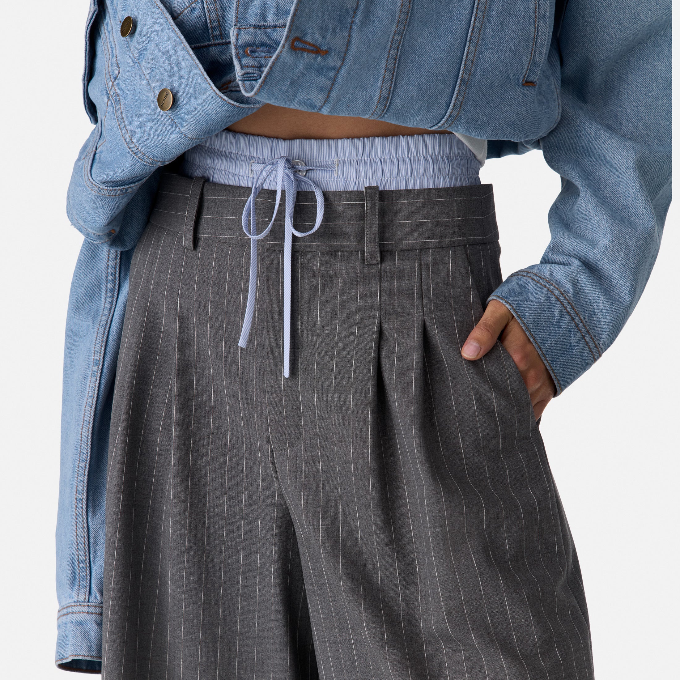 Double Waistband Culotte Trouser