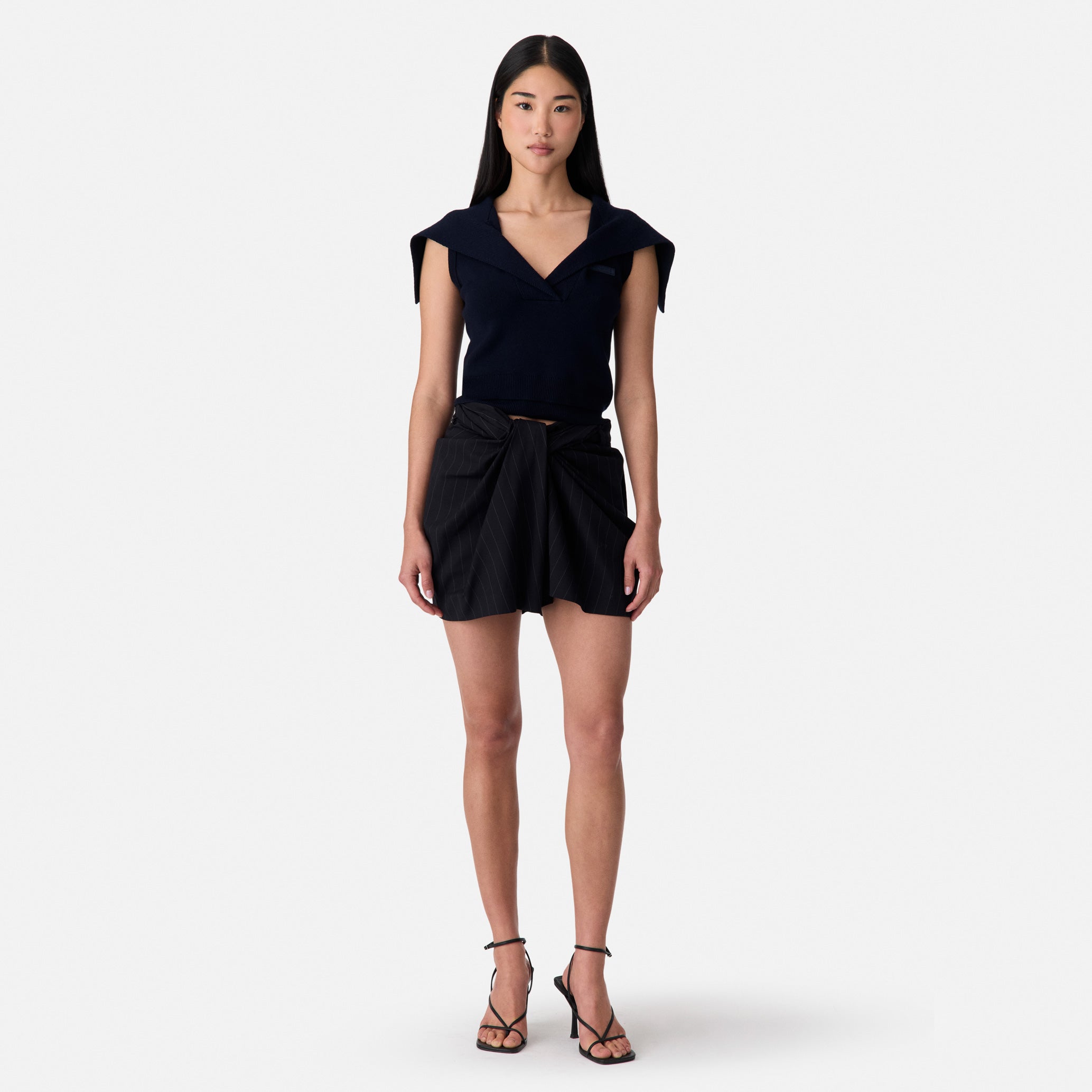 Twist Pinstripe Short