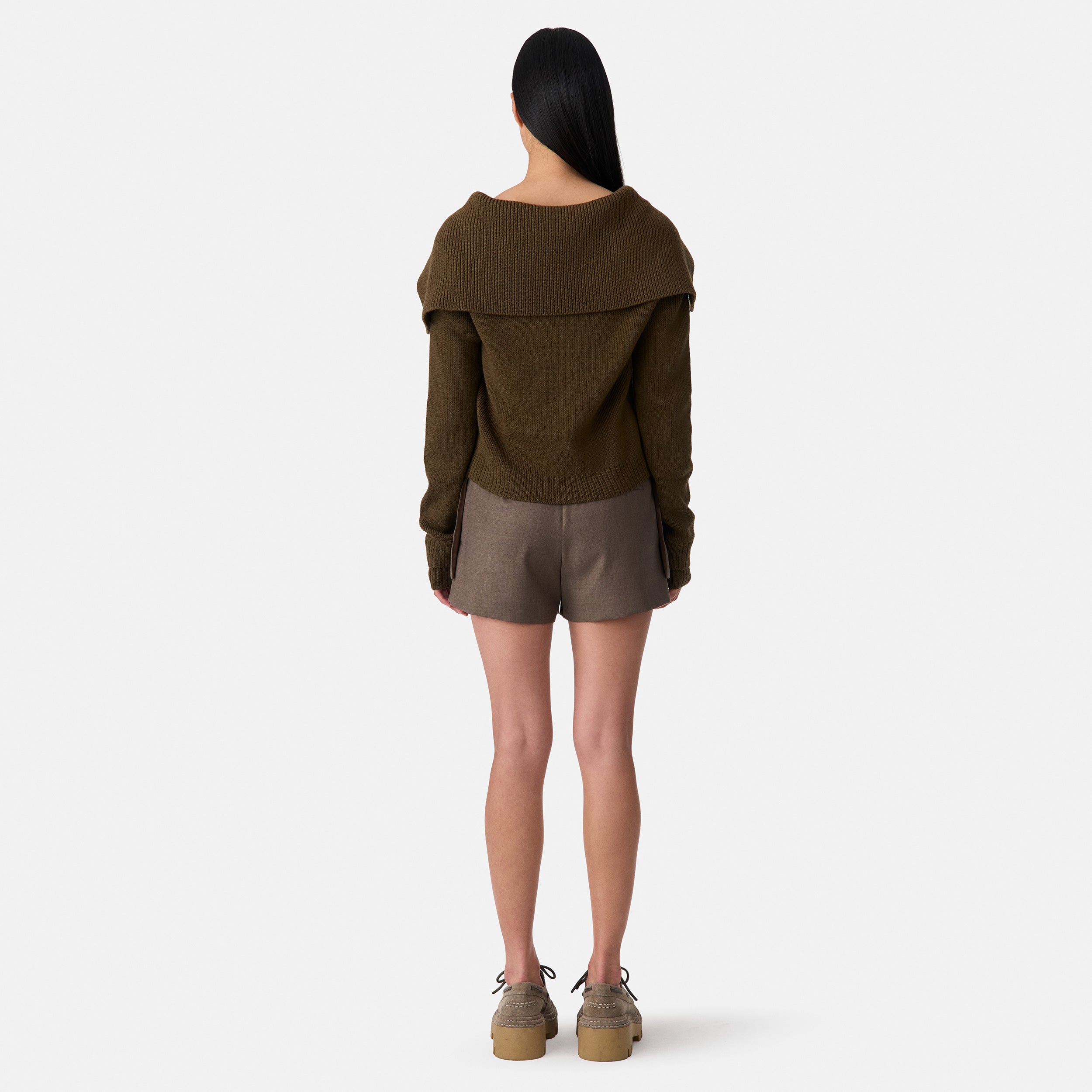 Wool Jacket Hem Short