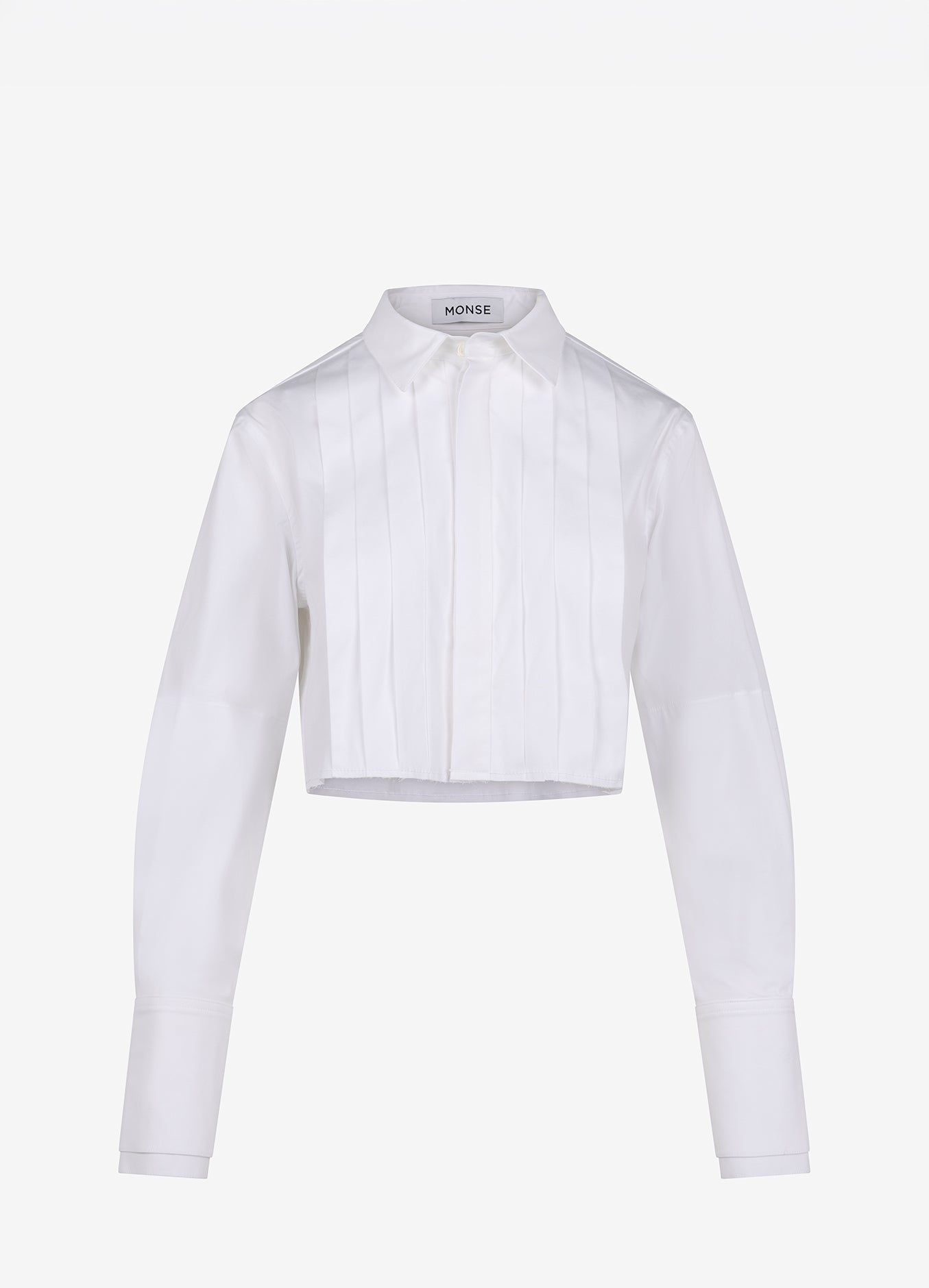 Cropped Tuxedo Shirt