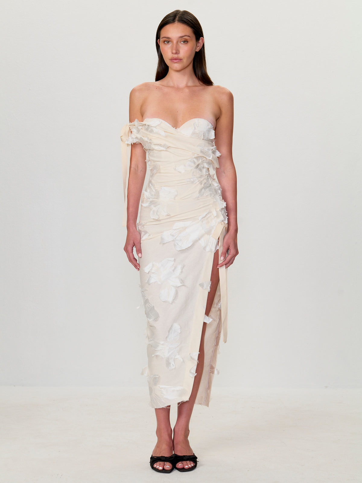 Off Shoulder Drape Dress