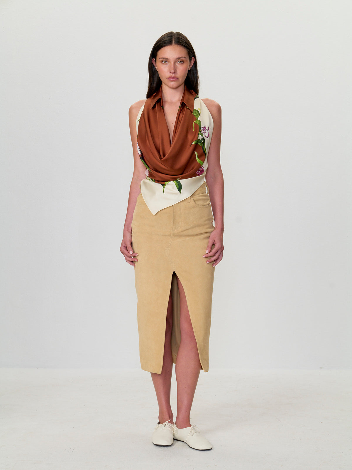 Printed Halterneck Top